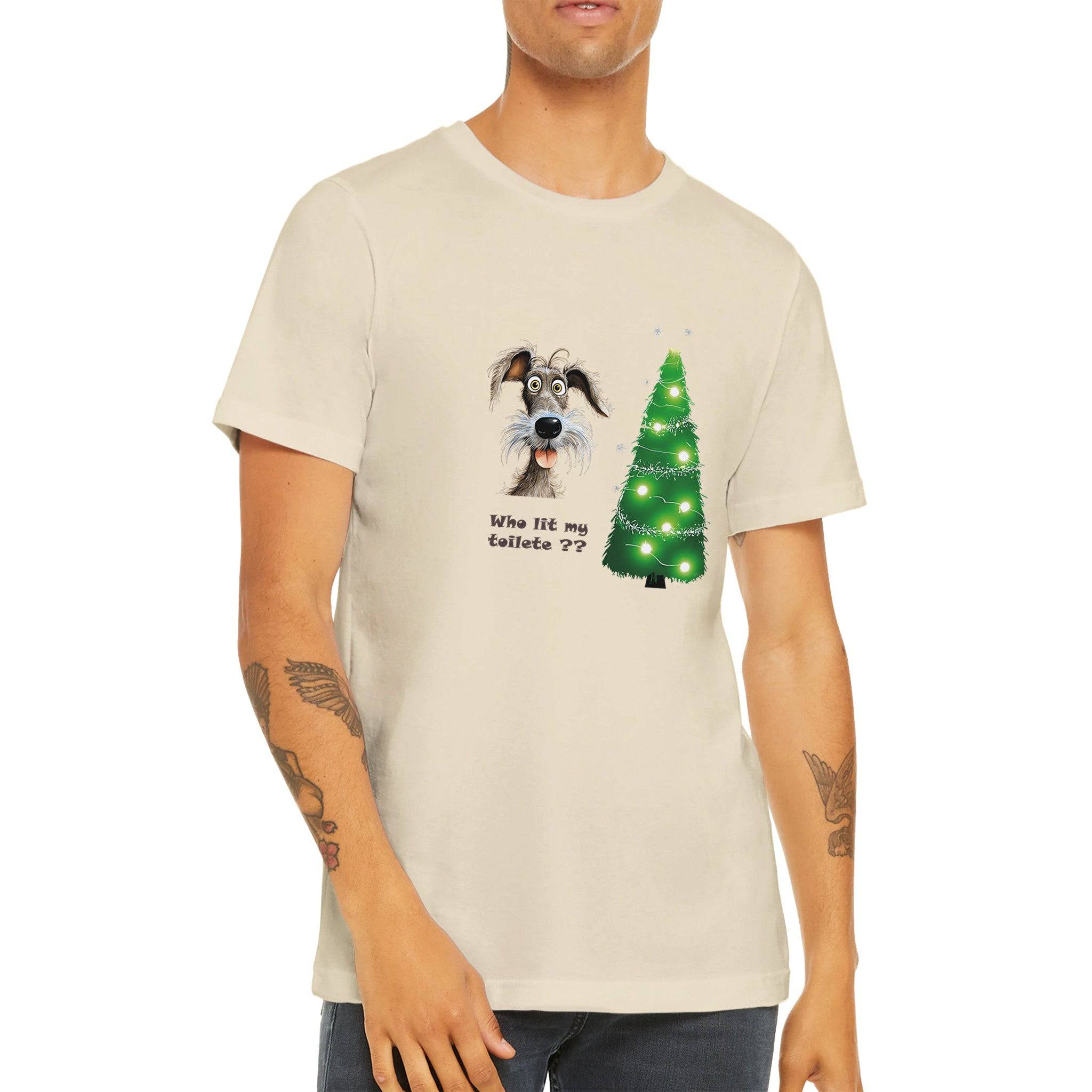 Budget Unisex Crewneck T-shirt/Who-Lit-My-Toilet - Enet Images