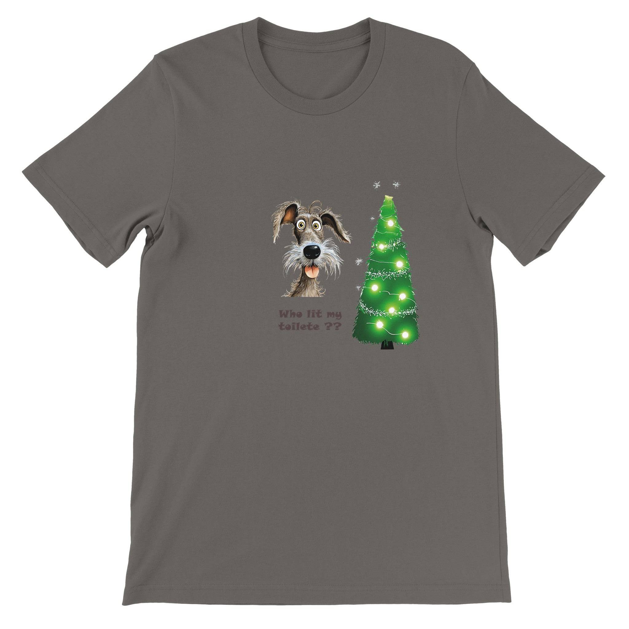 Budget Unisex Crewneck T-shirt/Who-Lit-My-Toilet - Enet Images