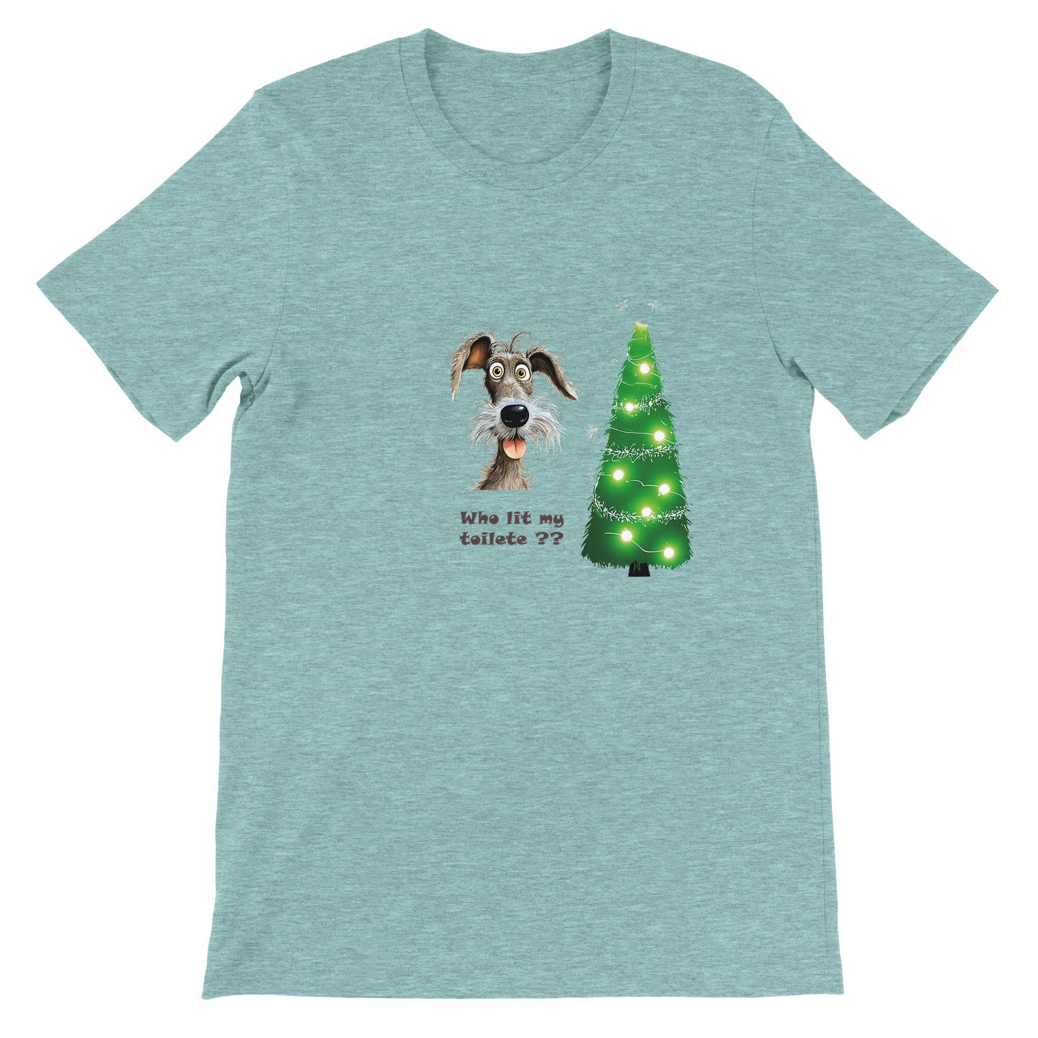 Budget Unisex Crewneck T-shirt/Who-Lit-My-Toilet - Enet Images