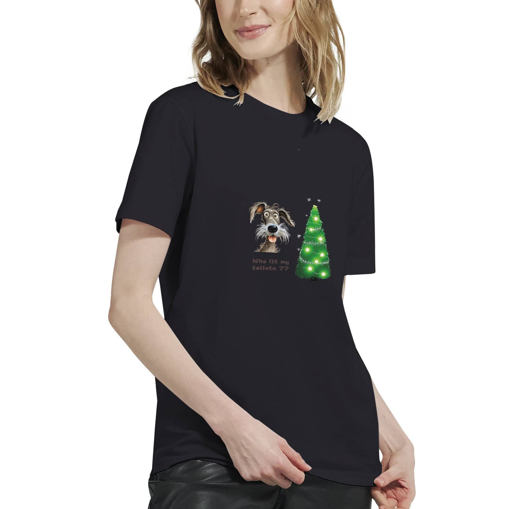 Budget Unisex Crewneck T-shirt/Who-Lit-My-Toilet - Enet Images