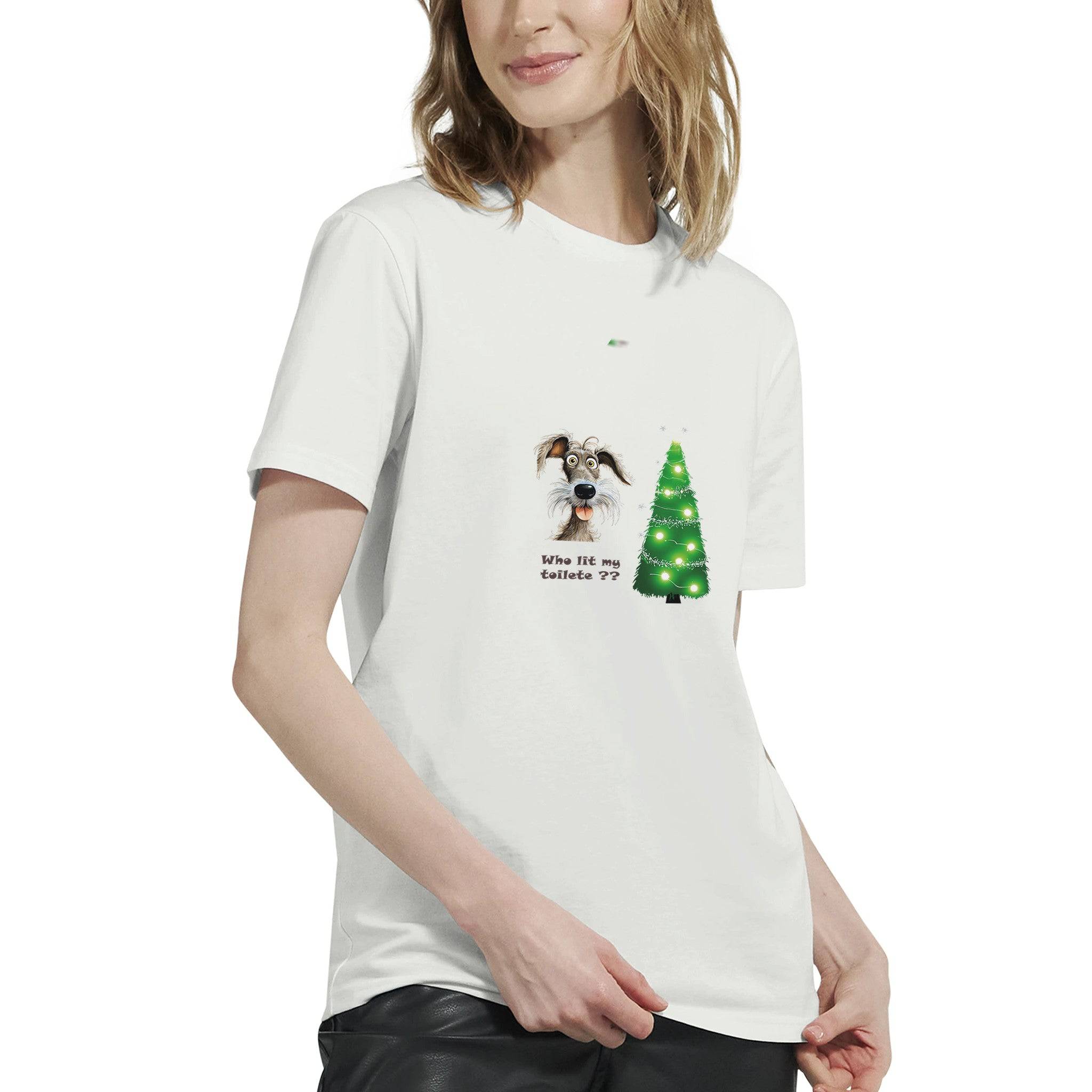 Budget Unisex Crewneck T-shirt/Who-Lit-My-Toilet - Enet Images