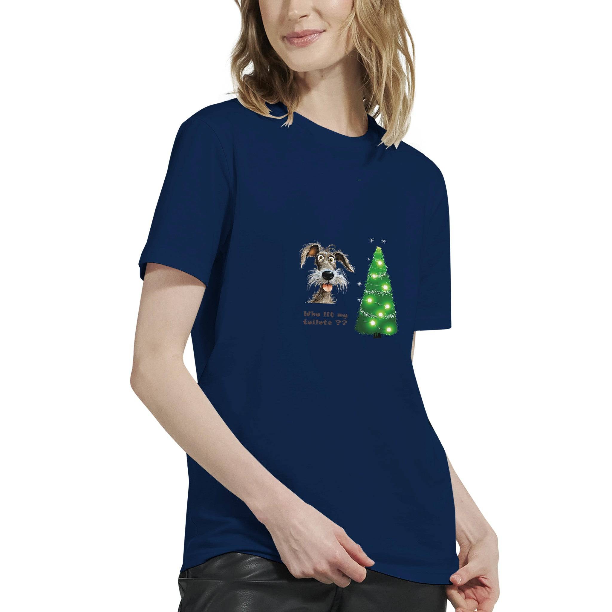 Budget Unisex Crewneck T-shirt/Who-Lit-My-Toilet - Enet Images