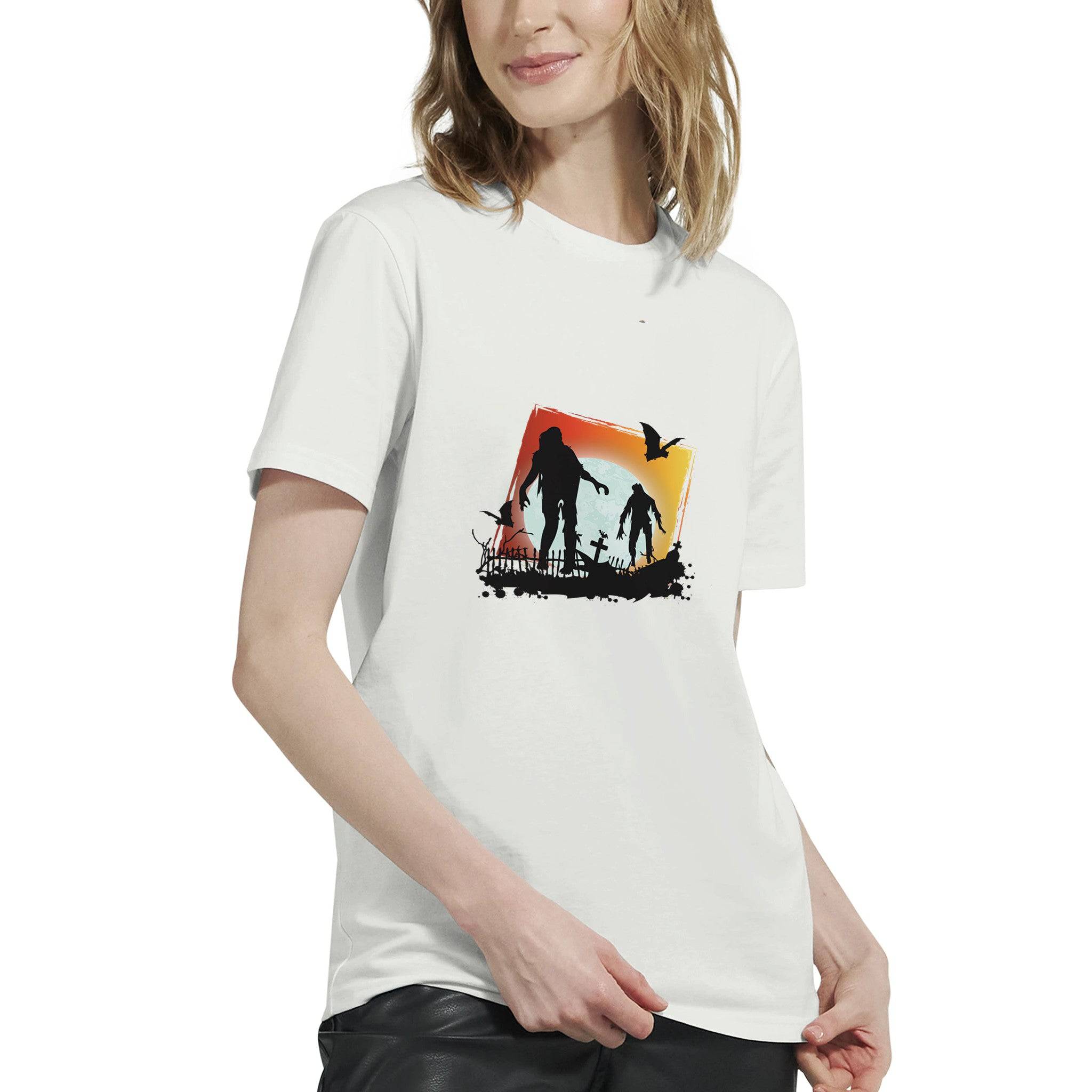 Budget Unisex Crewneck T-shirt/Zombie-Night - Enet Images