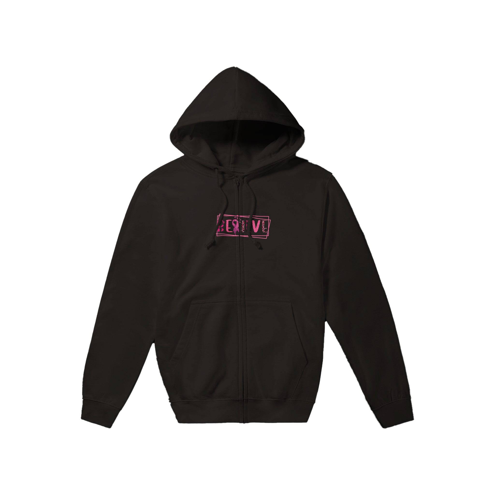 Premium Unisex Zip Hoodies/Believe-Cancer-Motivation - Enet Images