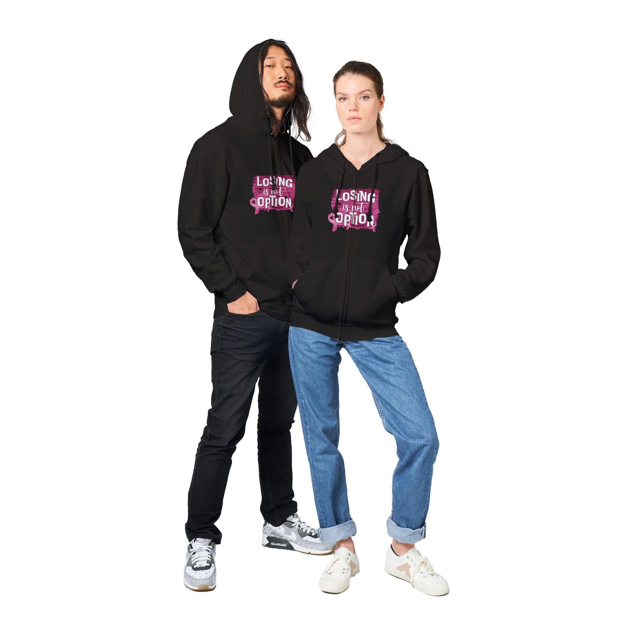 Premium Unisex Zip Hoodies/Losing-Is-Not-An-Option - Enet Images