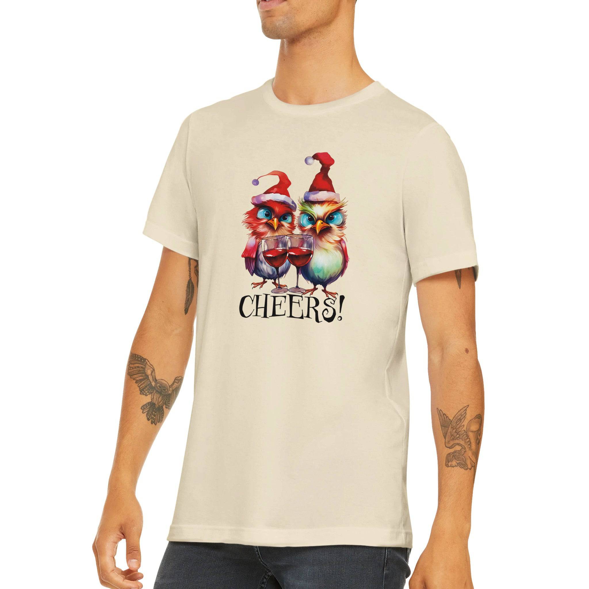 Budget Unisex Crewneck T-shirt/Angry-Birds-Cheers - Enet Images