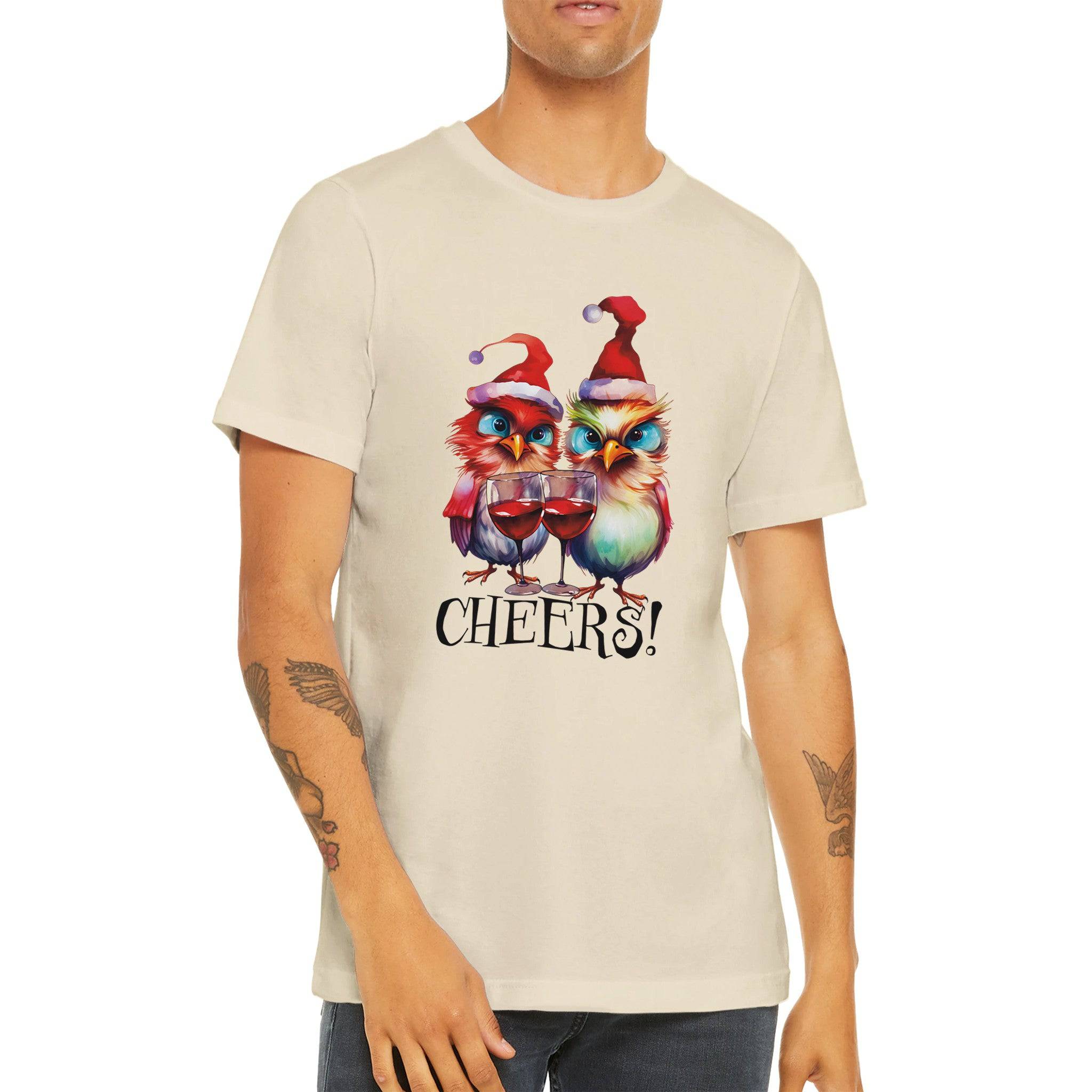 Budget Unisex Crewneck T-shirt/Angry-Birds-Cheers - Enet Images