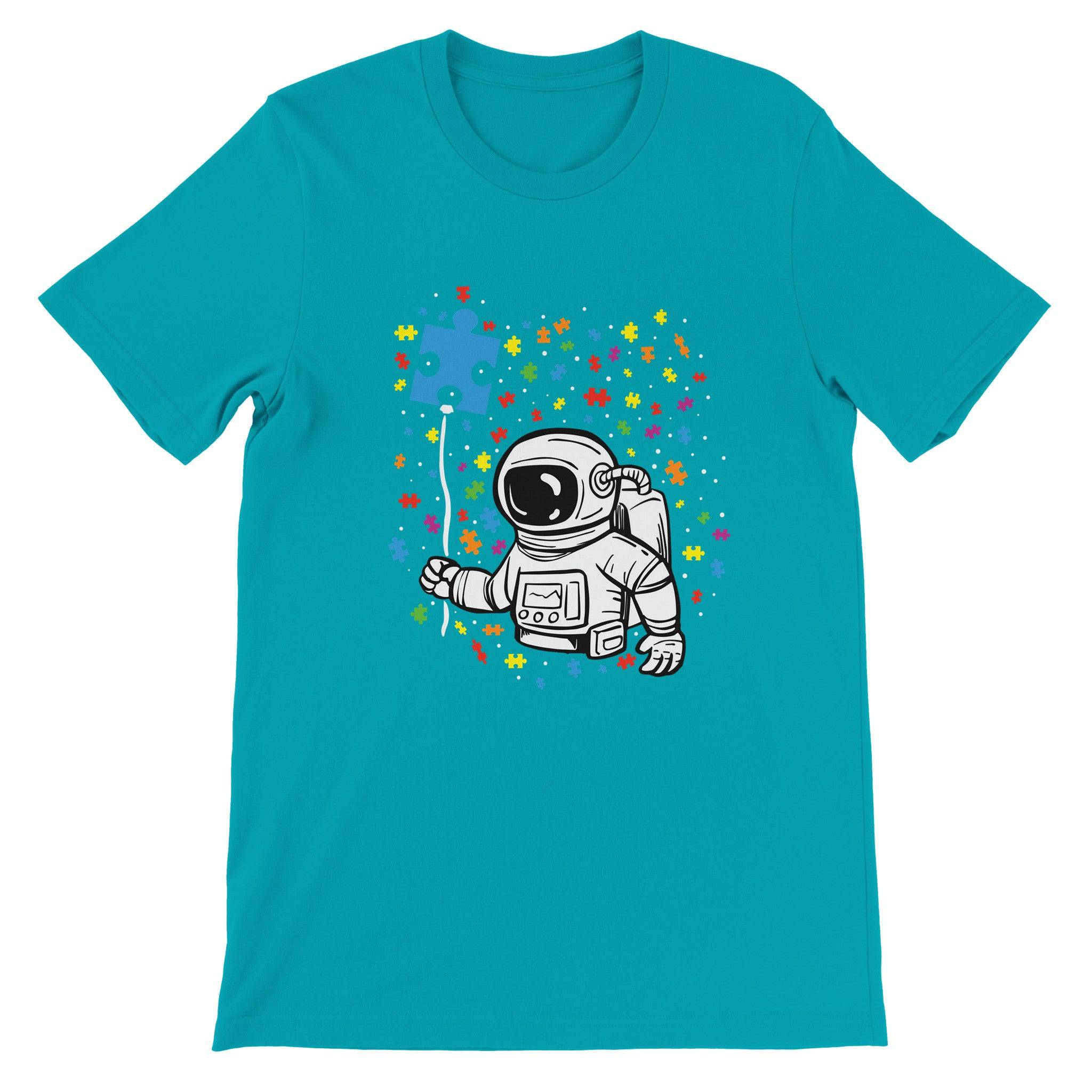 Budget Unisex Crewneck T-shirt/Astronaut-Autism - Enet Images