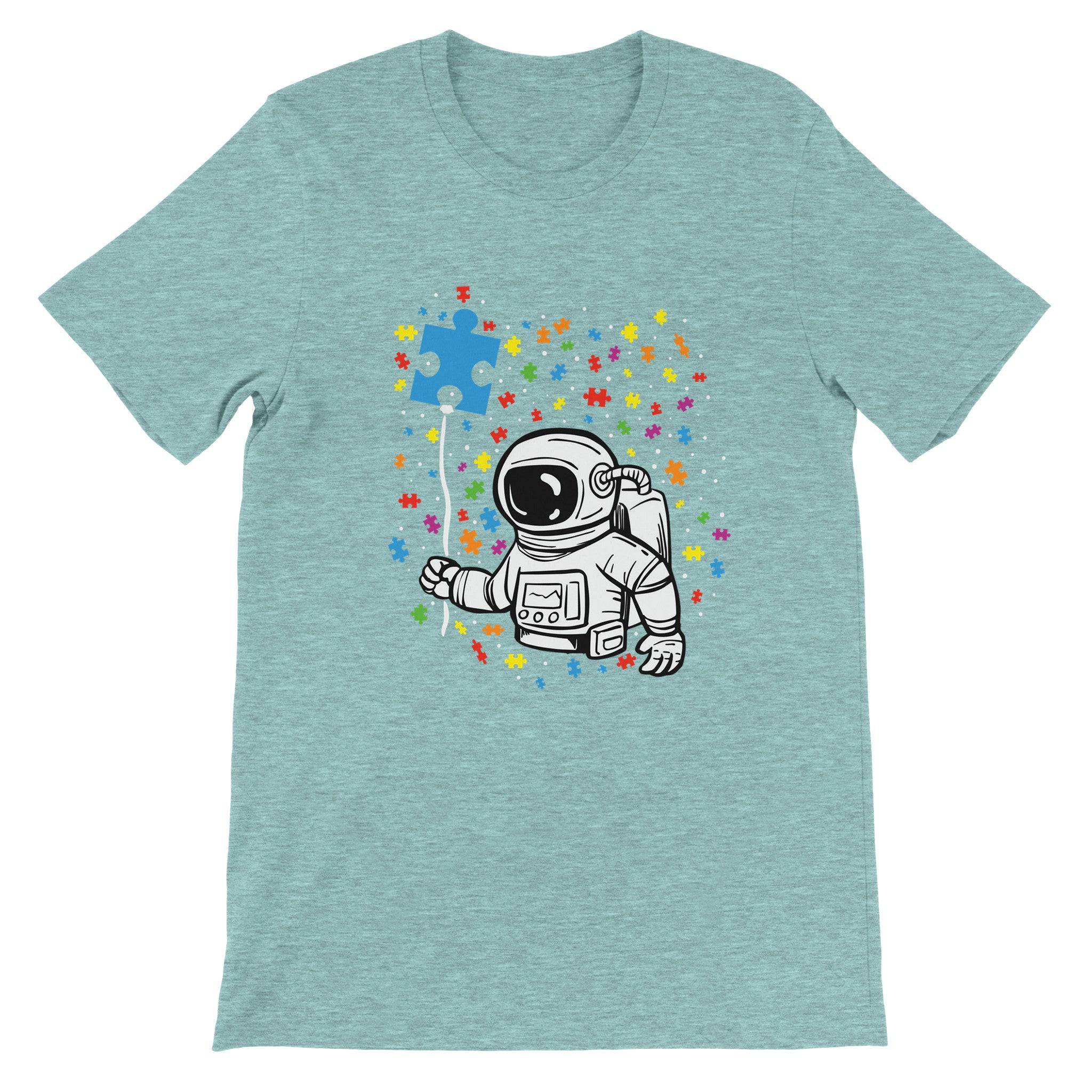 Budget Unisex Crewneck T-shirt/Astronaut-Autism - Enet Images