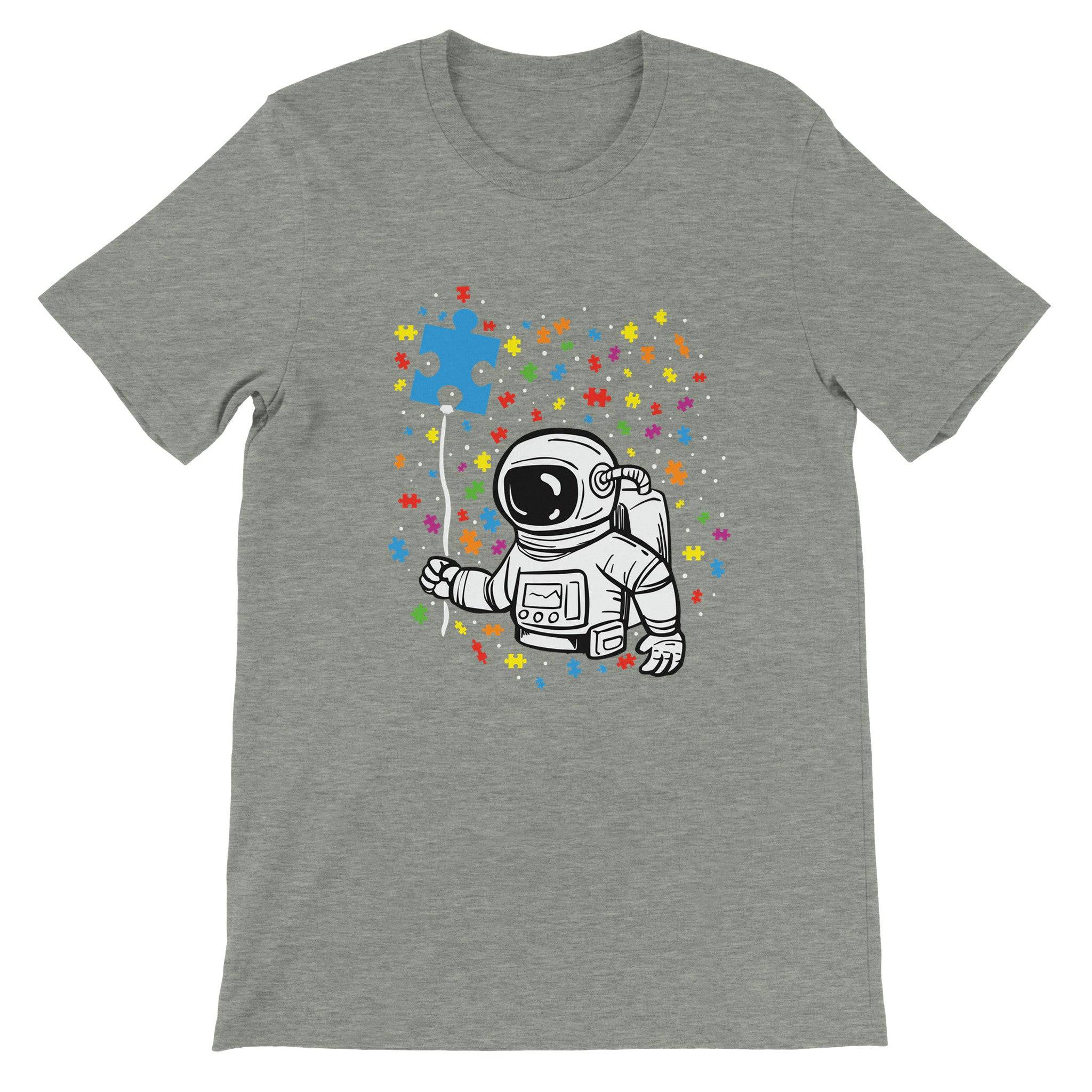 Budget Unisex Crewneck T-shirt/Astronaut-Autism - Enet Images