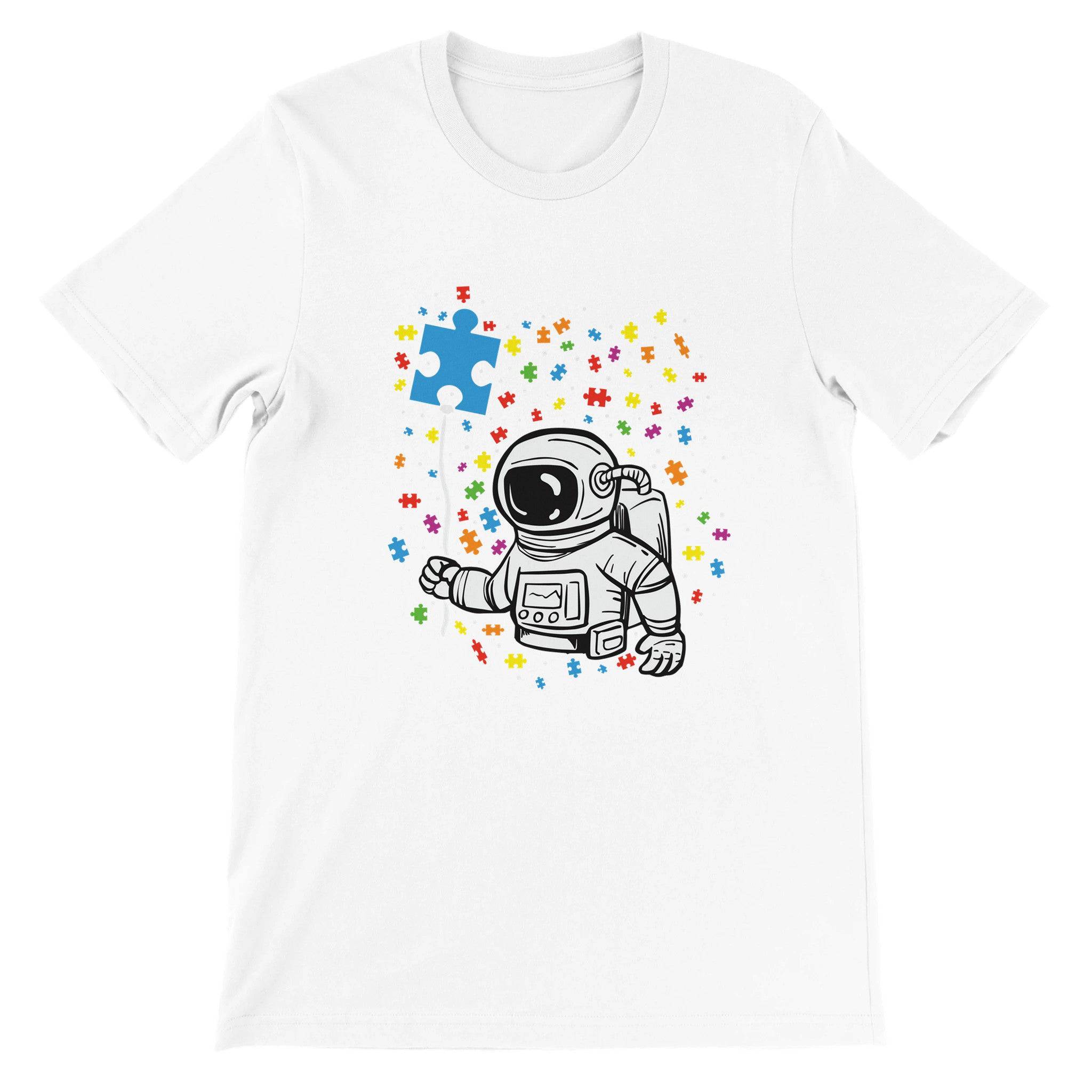 Budget Unisex Crewneck T-shirt/Astronaut-Autism - Enet Images