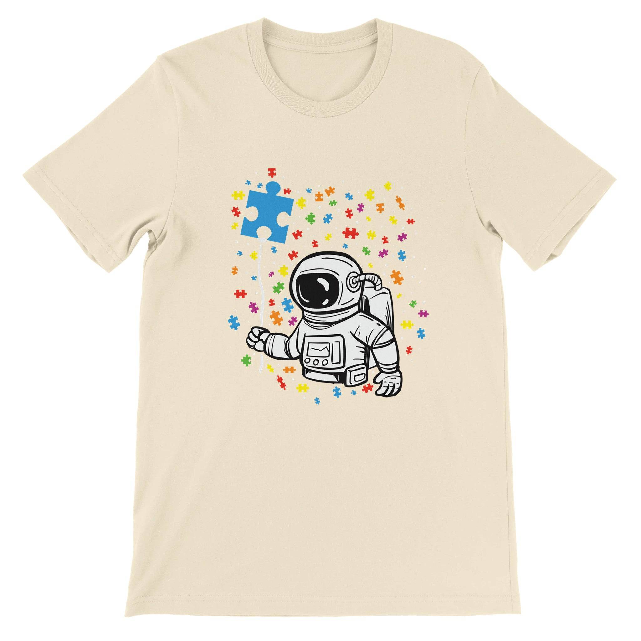 Budget Unisex Crewneck T-shirt/Astronaut-Autism - Enet Images