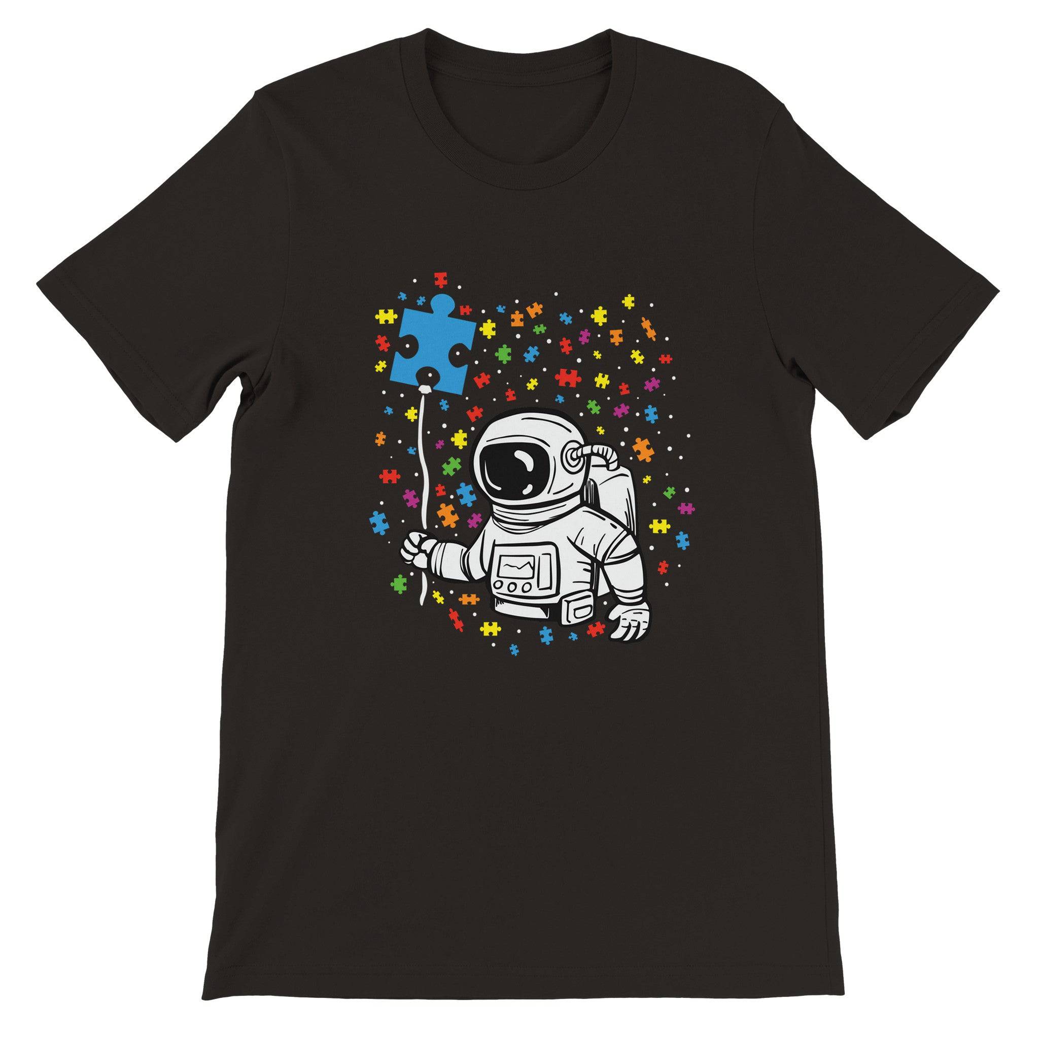 Budget Unisex Crewneck T-shirt/Astronaut-Autism - Enet Images