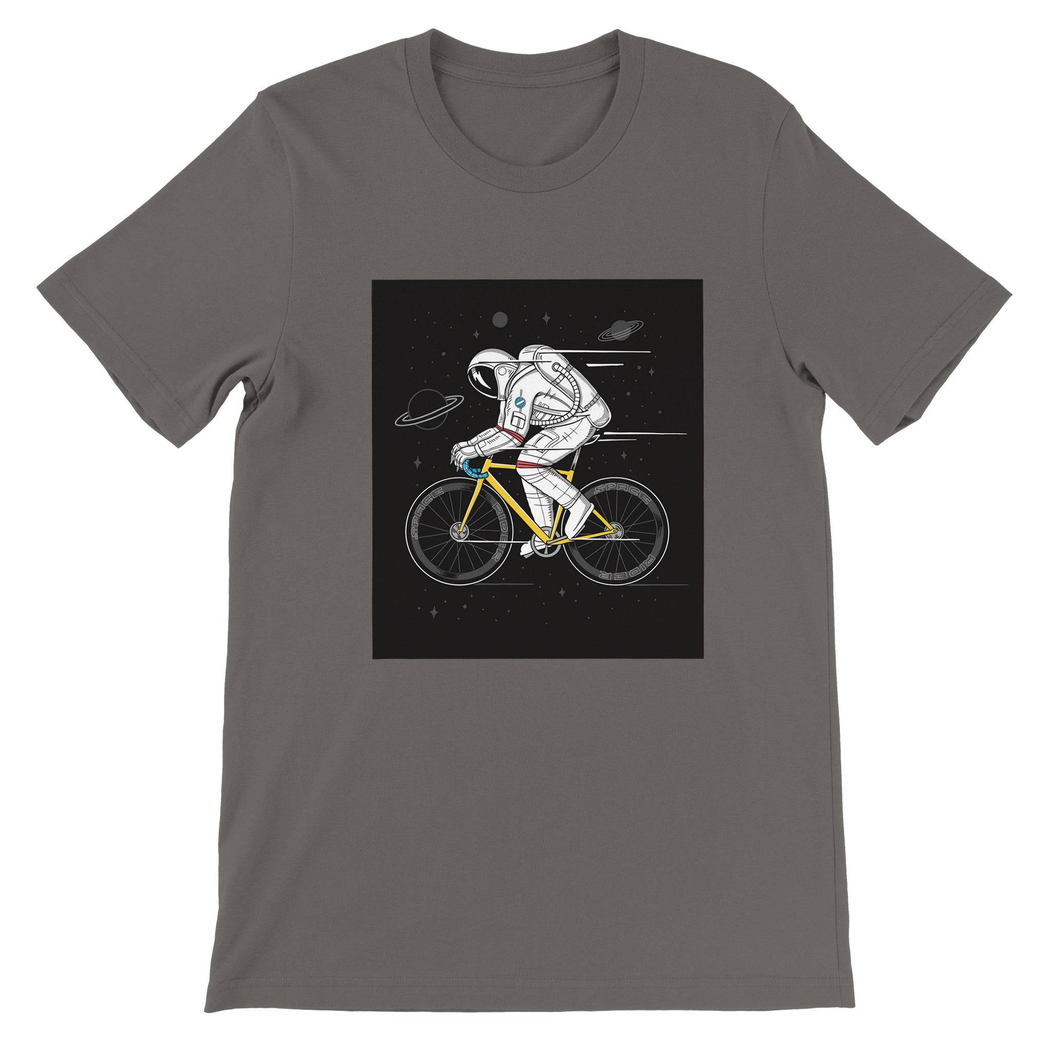 Budget Unisex Crewneck T-shirt/Astronaut-Cycling-Champion - Enet Images