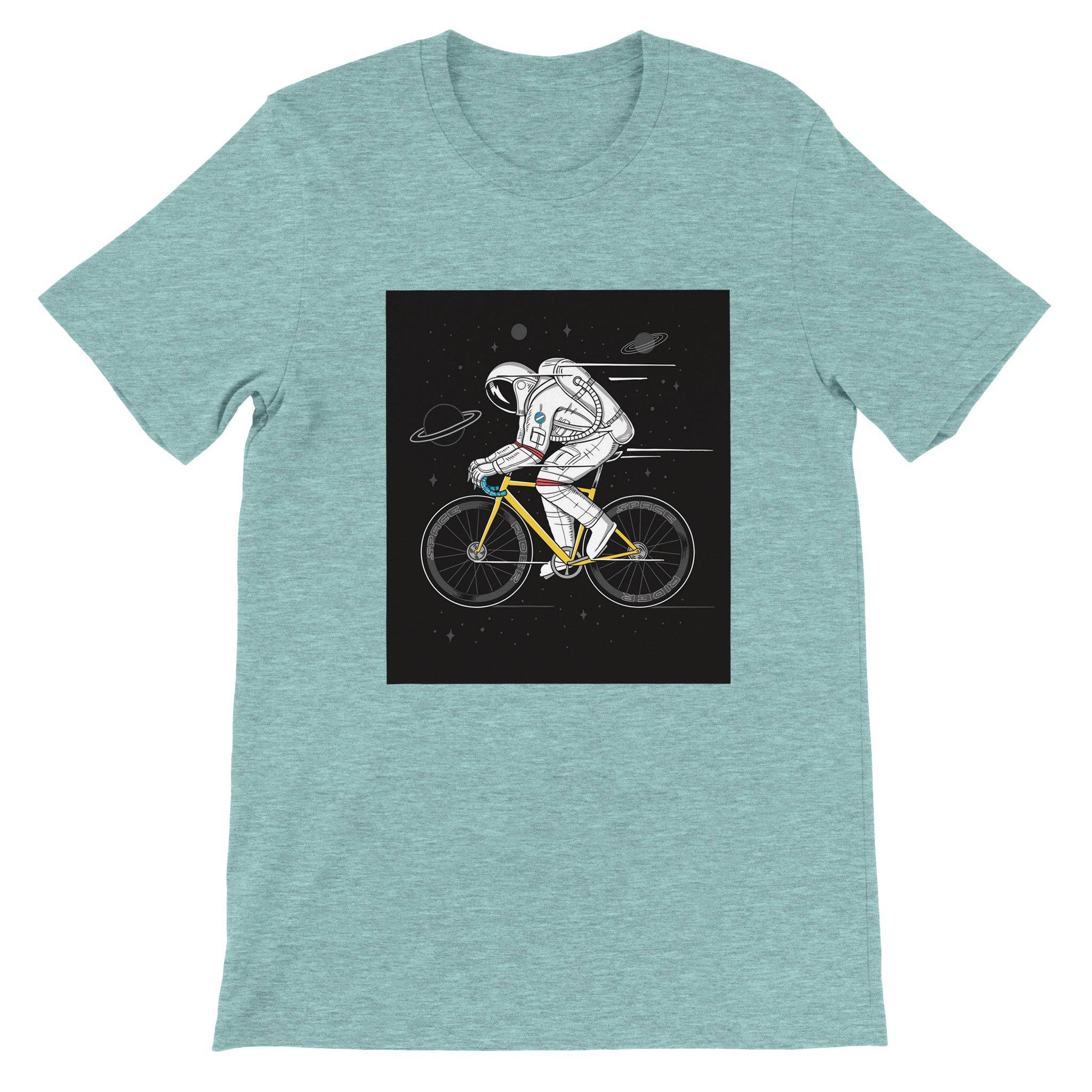 Budget Unisex Crewneck T-shirt/Astronaut-Cycling-Champion - Enet Images