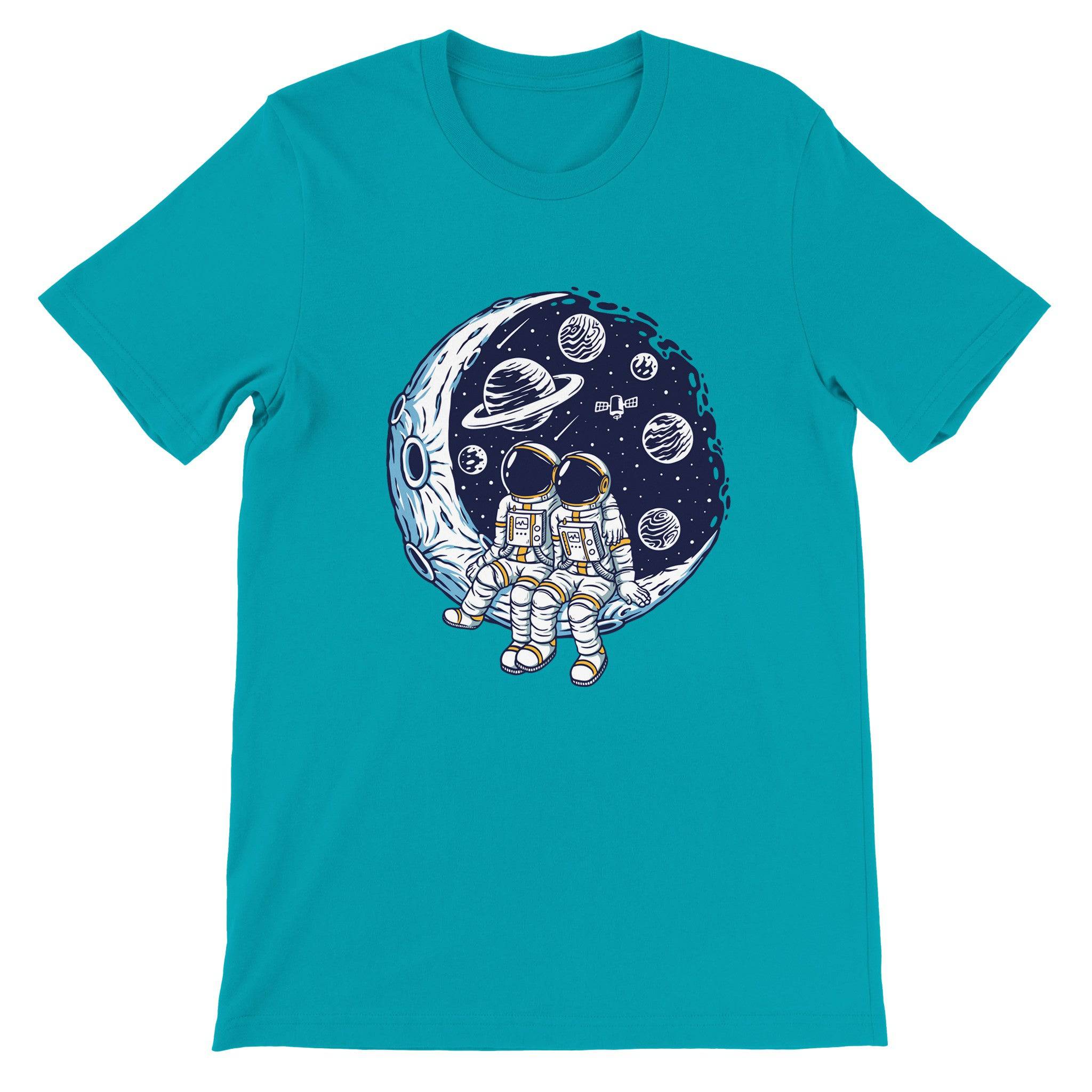 Budget Unisex Crewneck T-shirt/Astronaut-Dating - Enet Images