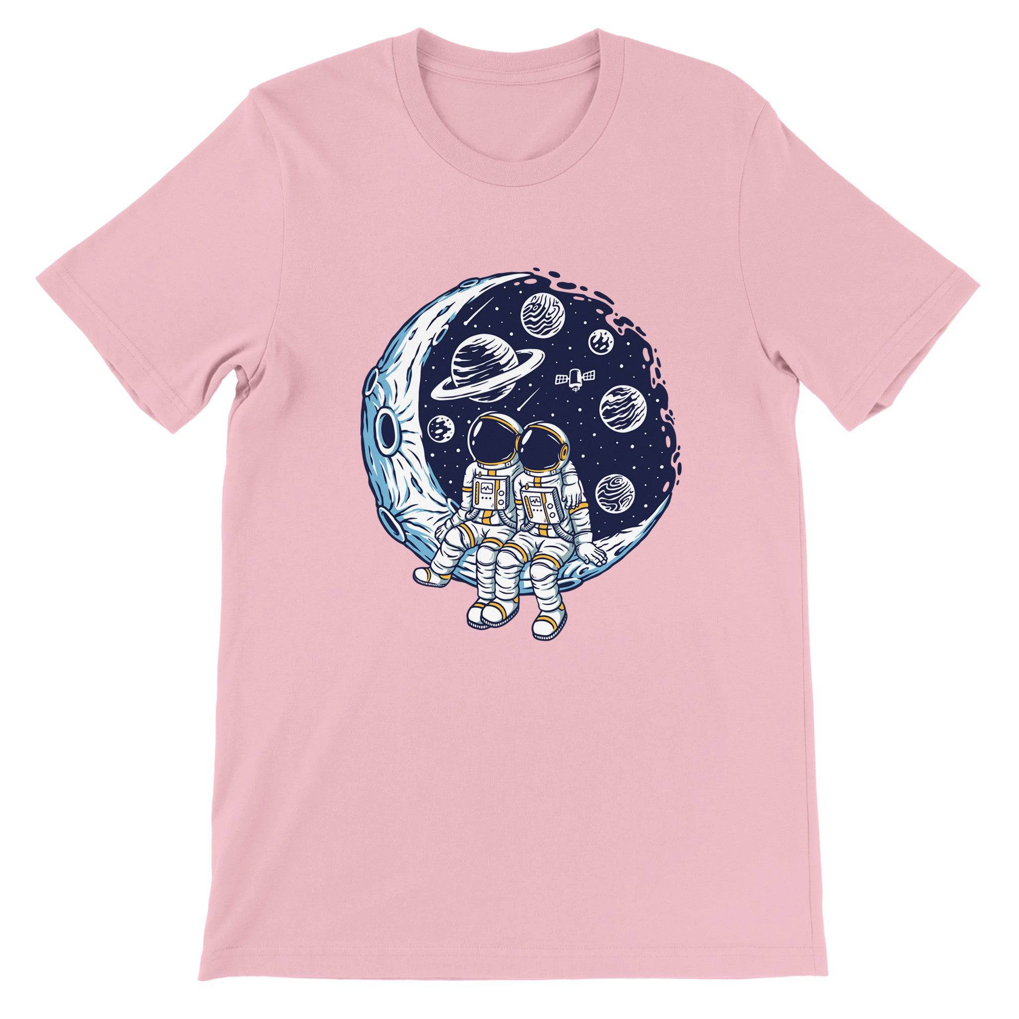Budget Unisex Crewneck T-shirt/Astronaut-Dating - Enet Images
