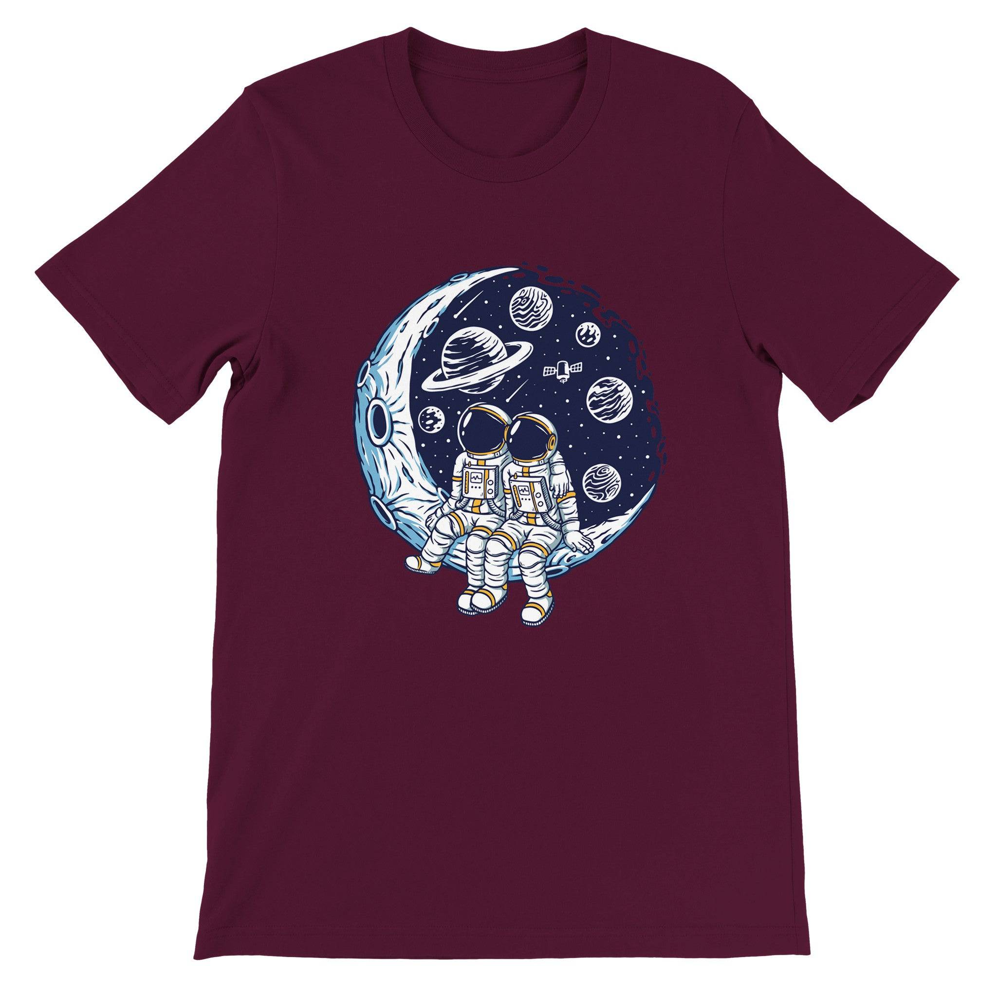 Budget Unisex Crewneck T-shirt/Astronaut-Dating - Enet Images