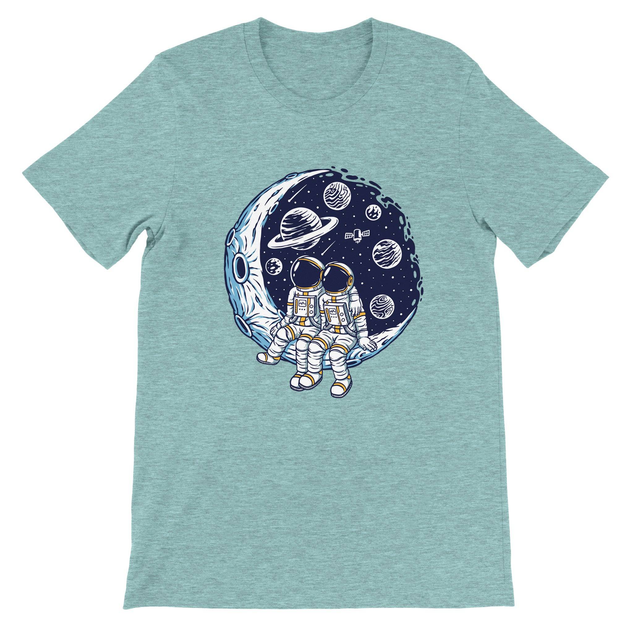 Budget Unisex Crewneck T-shirt/Astronaut-Dating - Enet Images