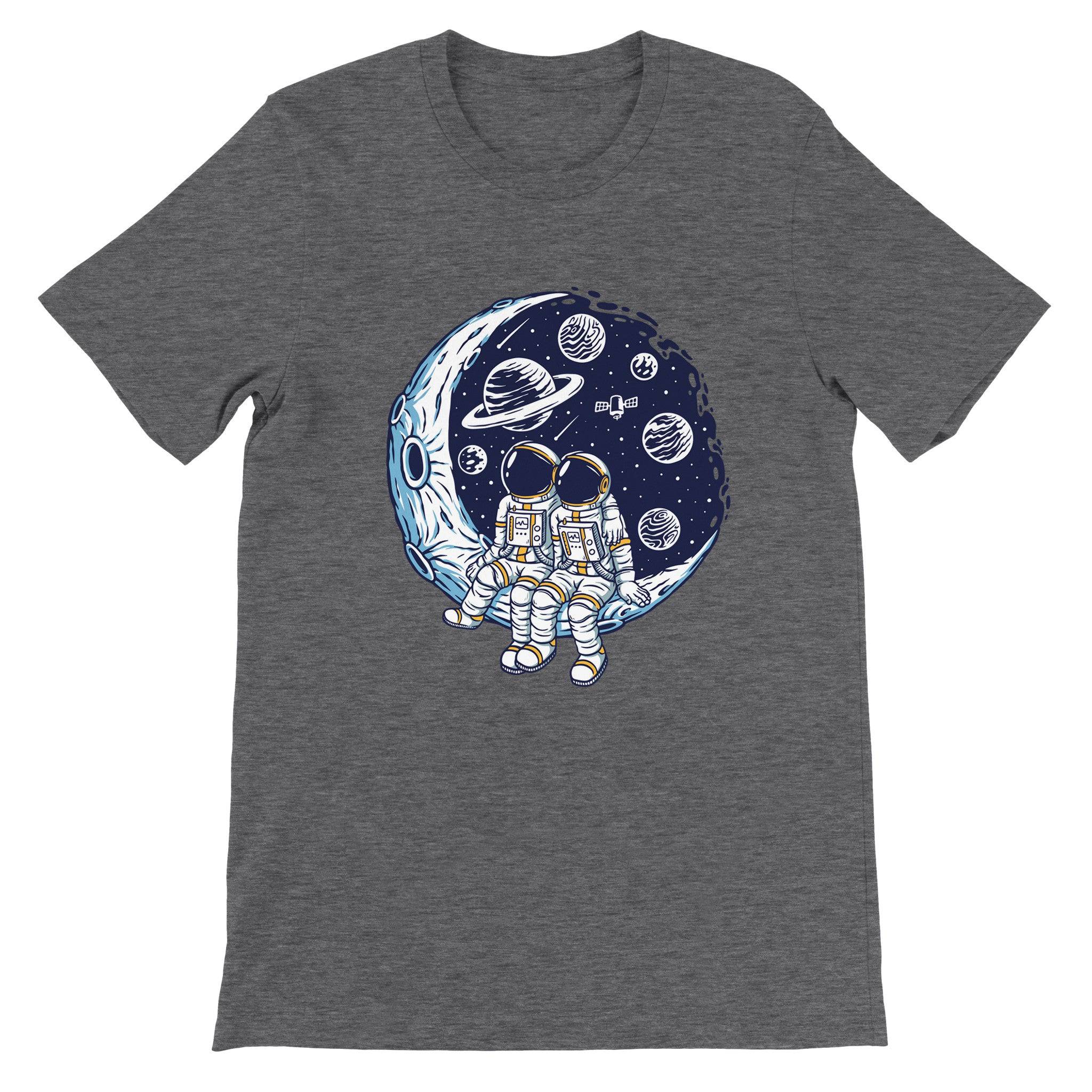 Budget Unisex Crewneck T-shirt/Astronaut-Dating - Enet Images
