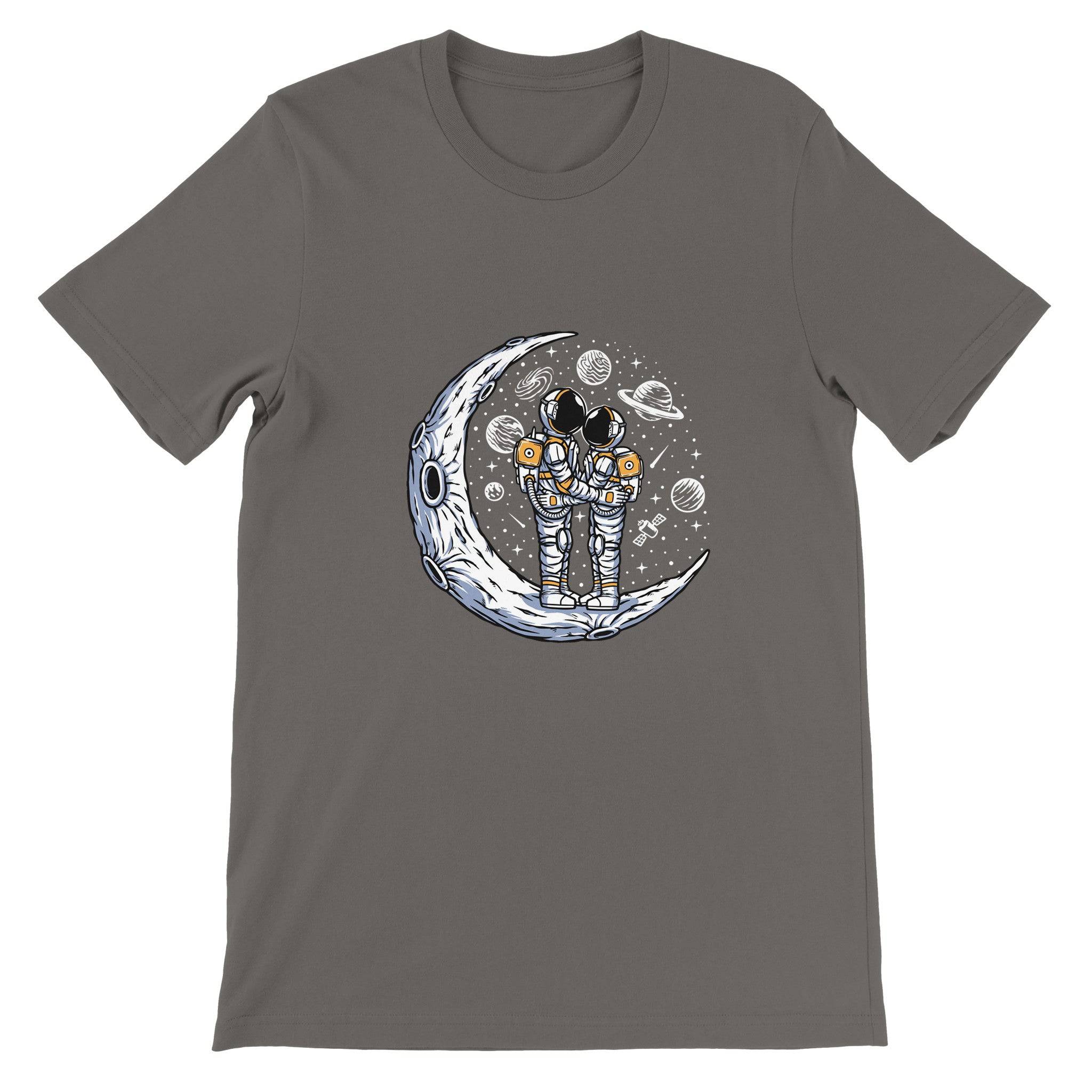 Budget Unisex Crewneck T-shirt/Astronaut-Dating - Enet Images
