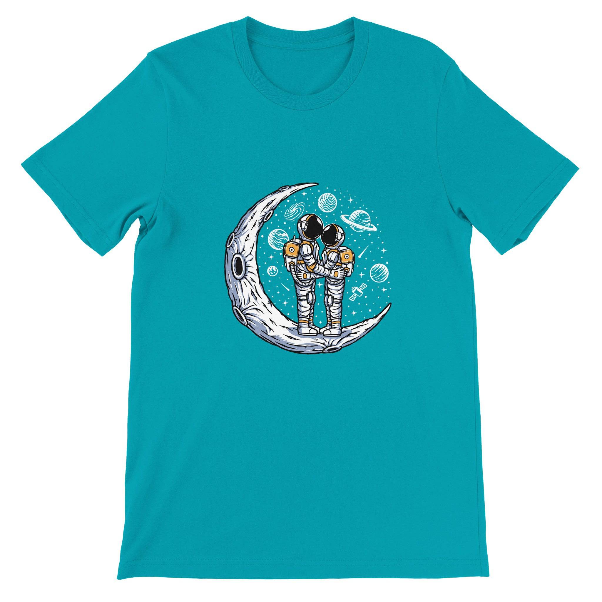 Budget Unisex Crewneck T-shirt/Astronaut-Dating - Enet Images