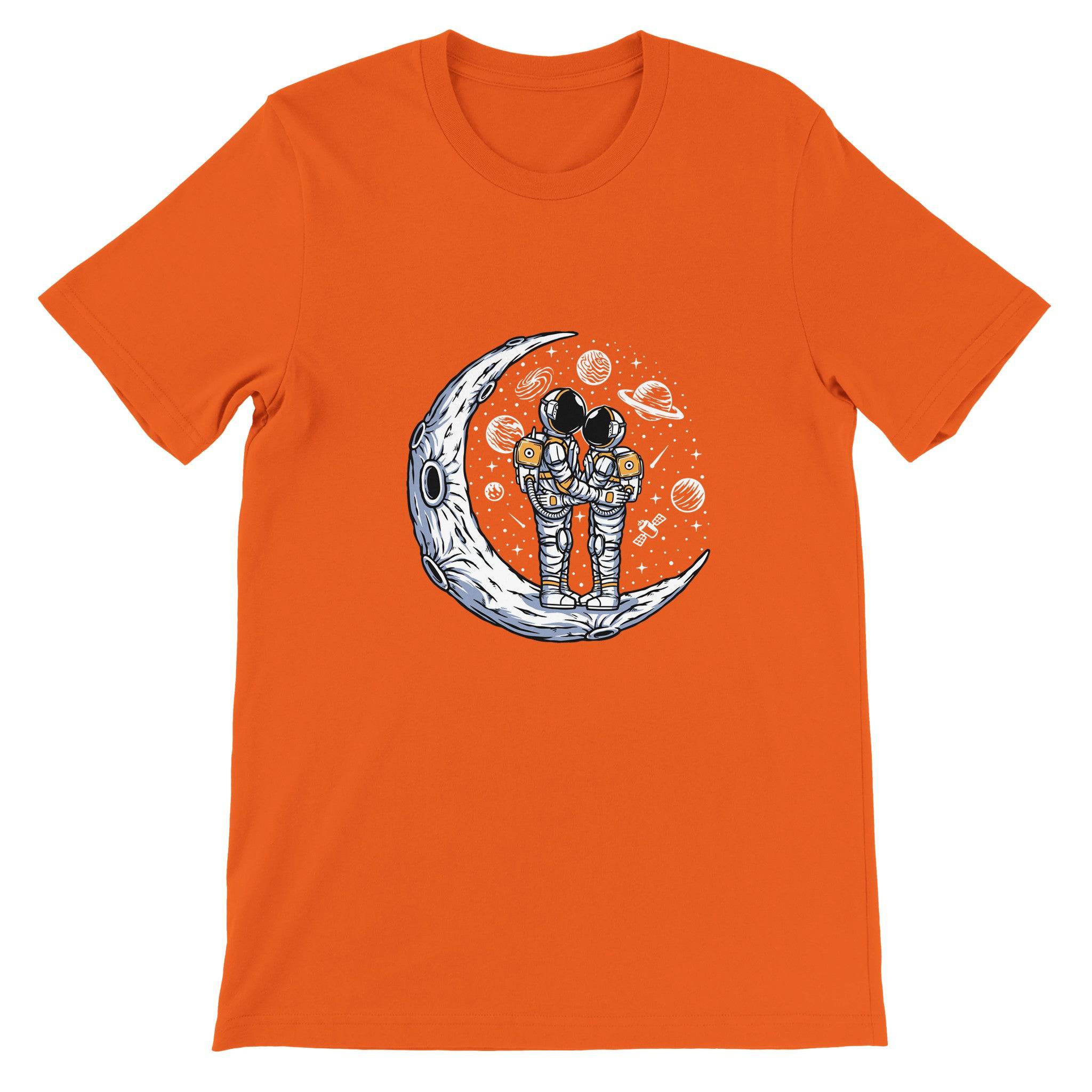 Budget Unisex Crewneck T-shirt/Astronaut-Dating - Enet Images