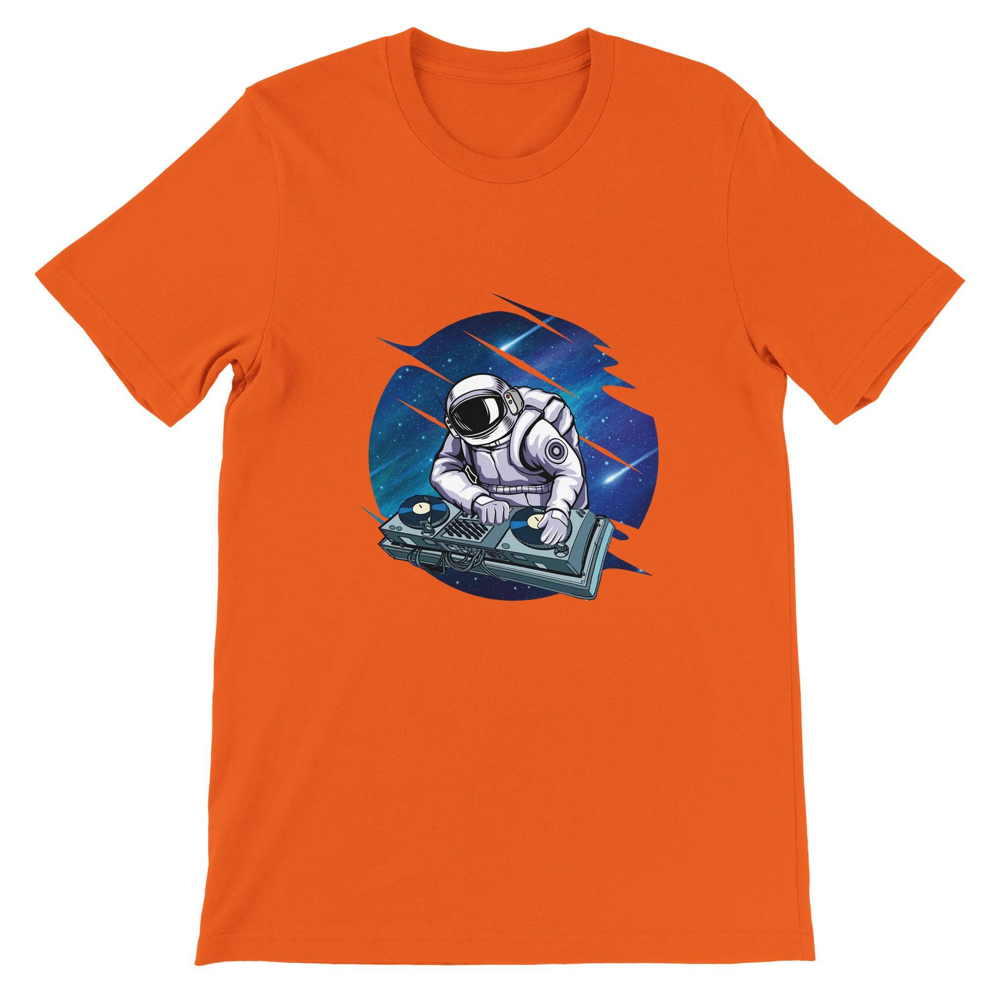 Budget Unisex Crewneck T-shirt/Astronaut-DJ - Enet Images