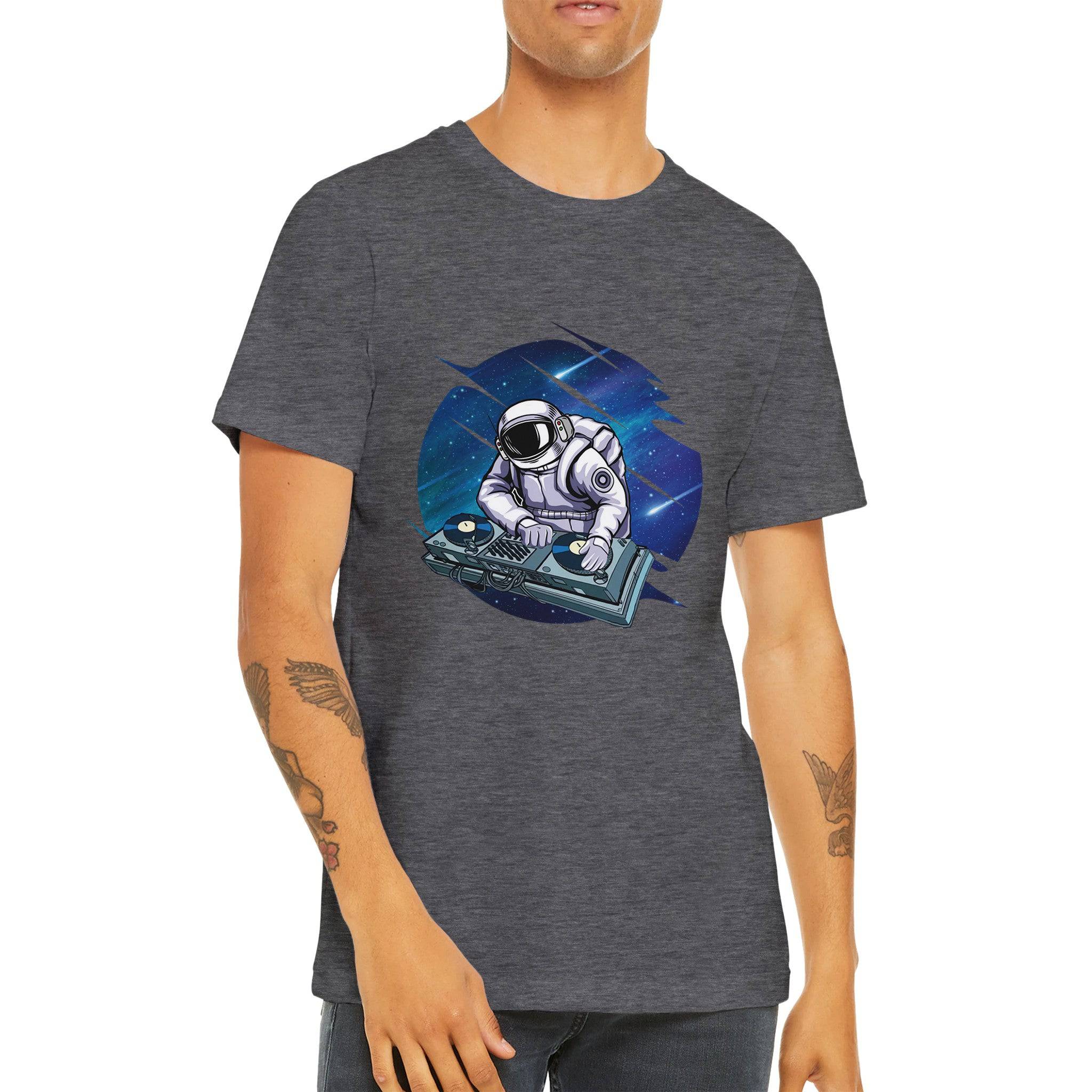 Budget Unisex Crewneck T-shirt/Astronaut-DJ - Enet Images