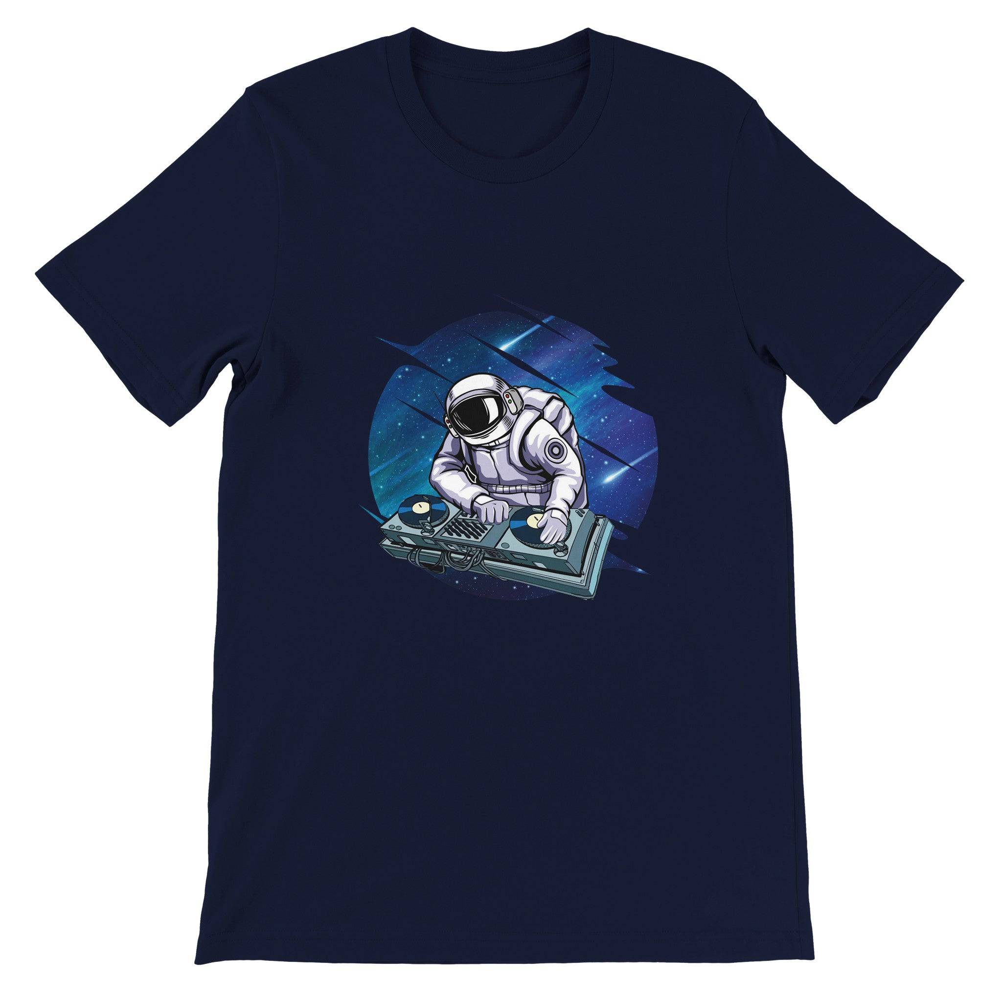Budget Unisex Crewneck T-shirt/Astronaut-DJ - Enet Images