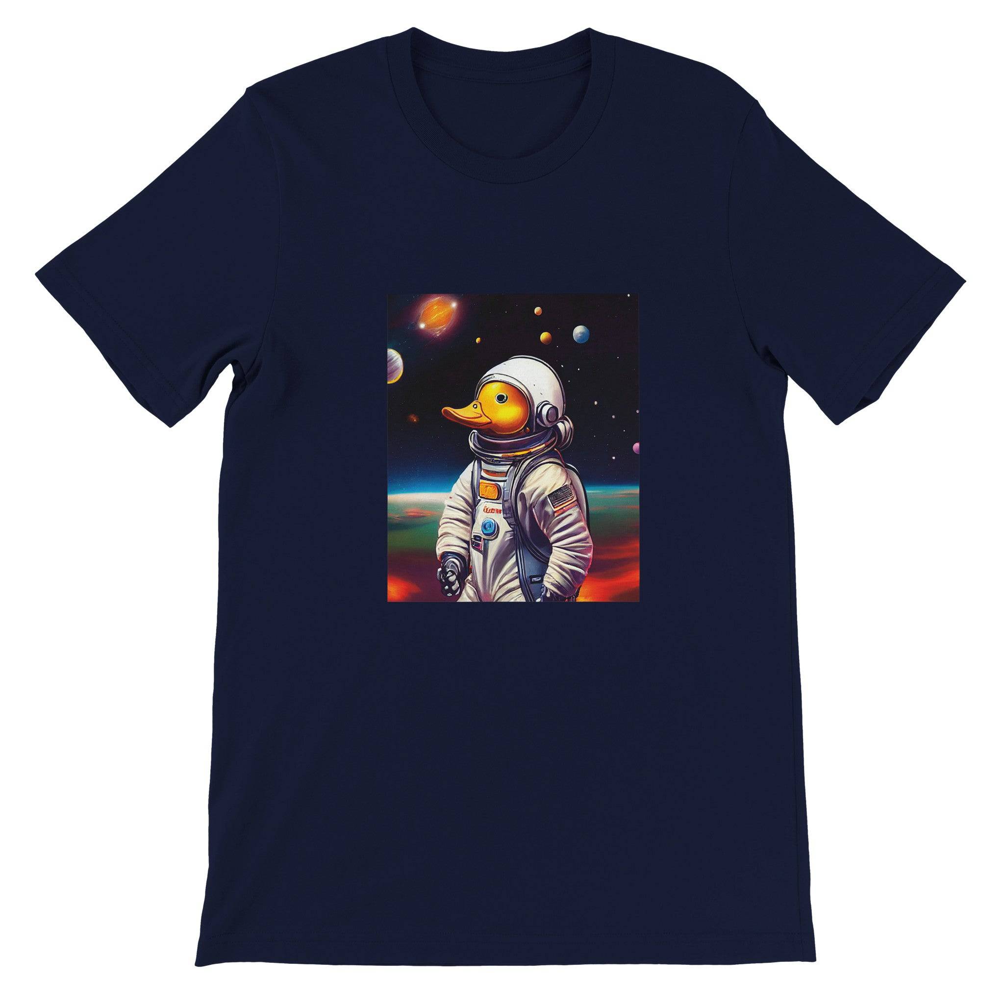 Budget Unisex Crewneck T-shirt/Astronaut-Duck - Enet Images