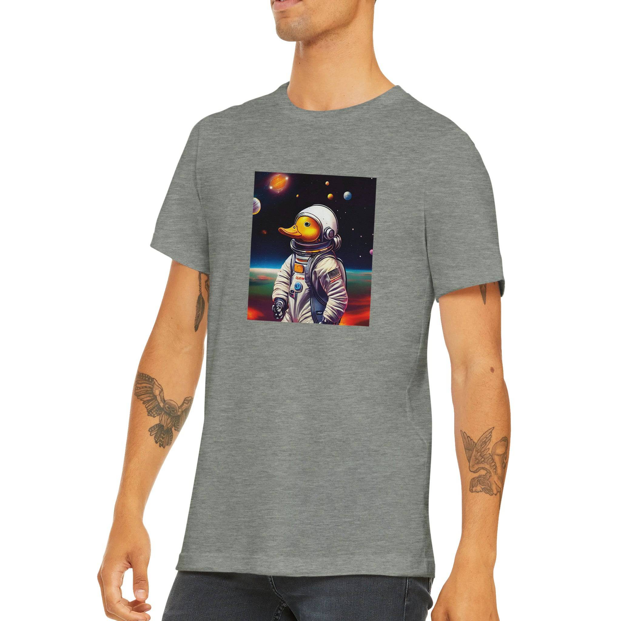 Budget Unisex Crewneck T-shirt/Astronaut-Duck - Enet Images