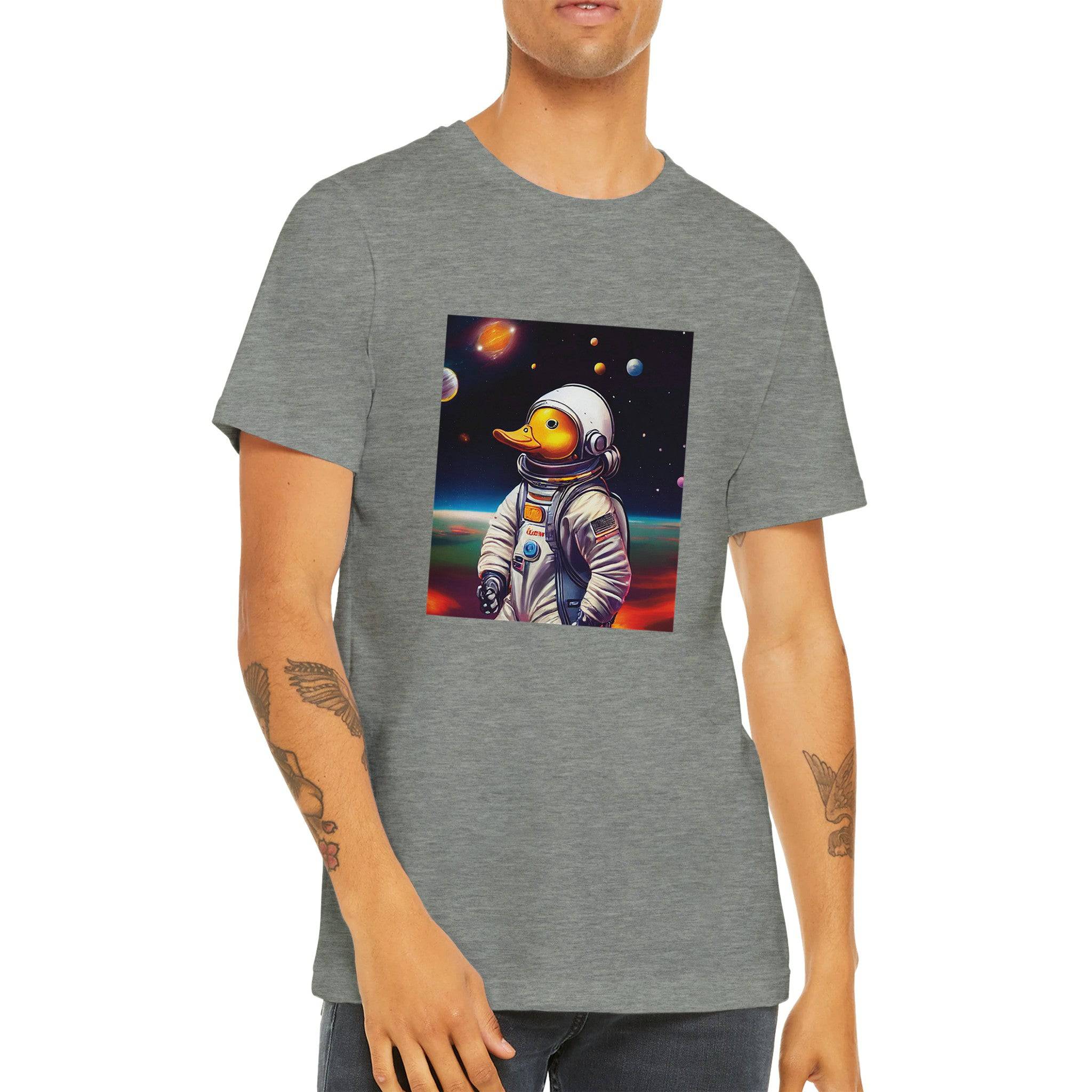 Budget Unisex Crewneck T-shirt/Astronaut-Duck - Enet Images