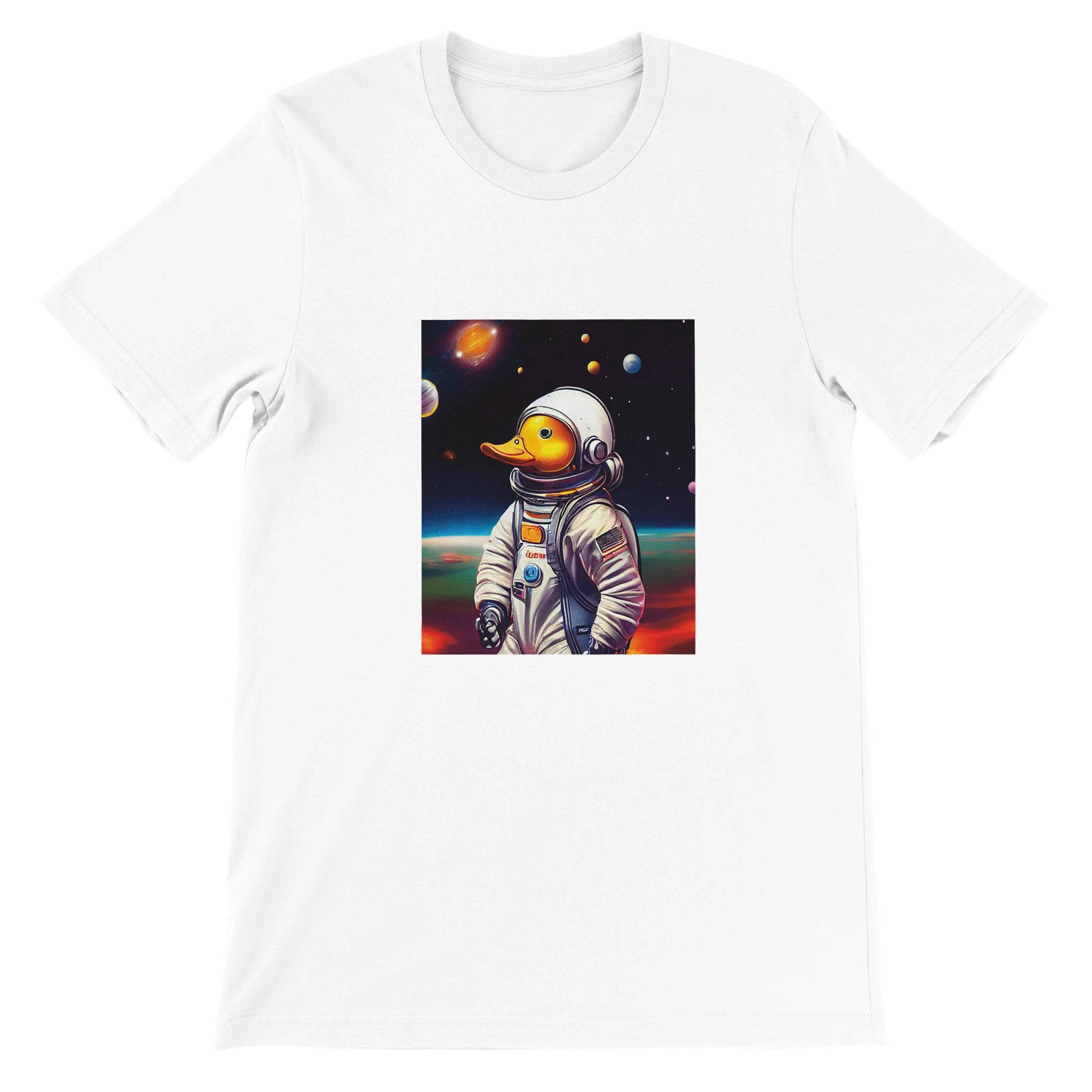 Budget Unisex Crewneck T-shirt/Astronaut-Duck - Enet Images