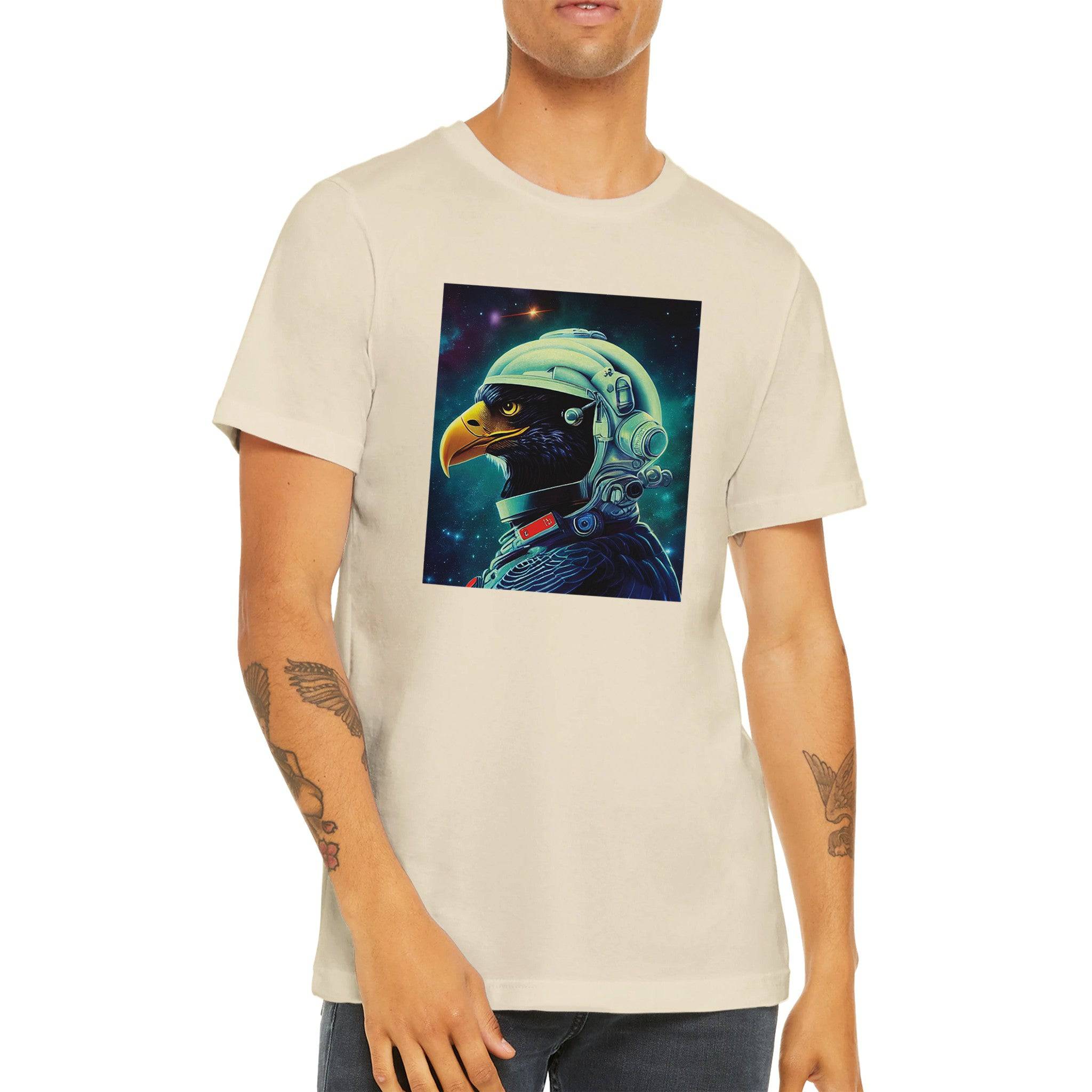 Budget Unisex Crewneck T-shirt/Astronaut-Eagle - Enet Images