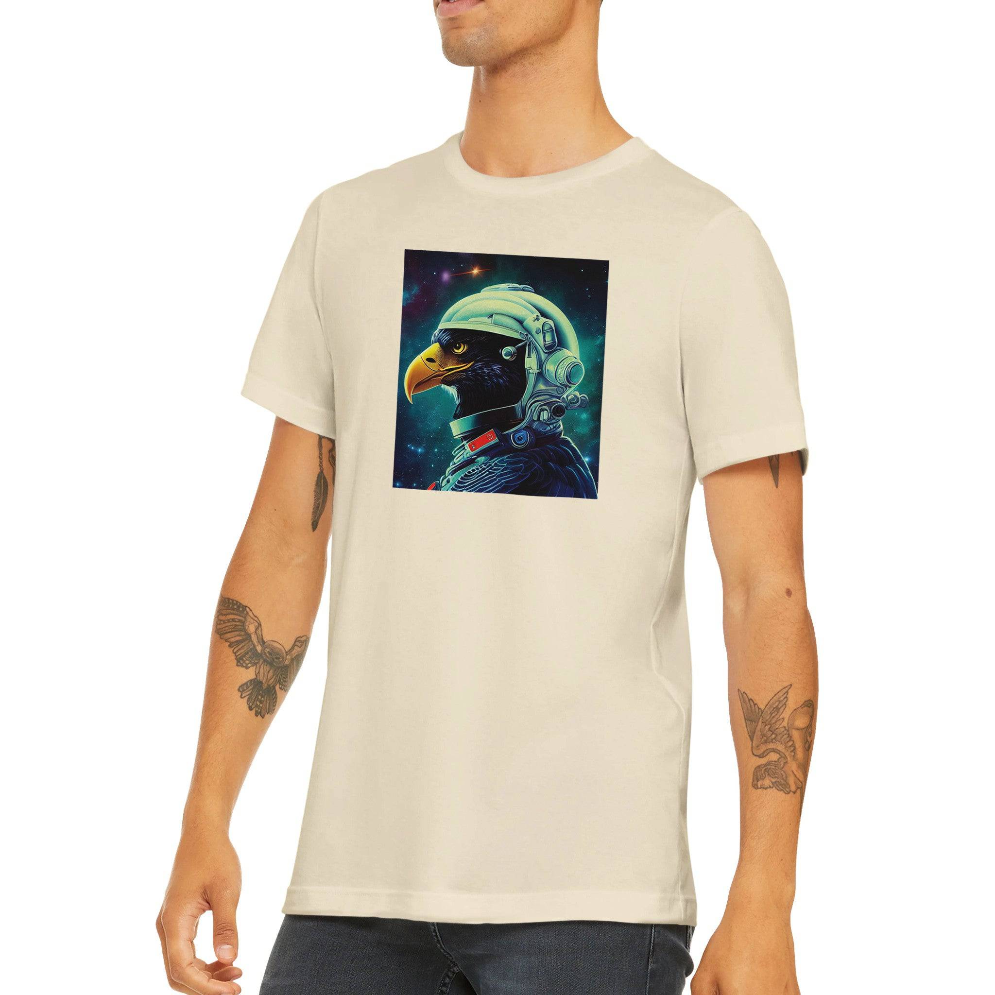 Budget Unisex Crewneck T-shirt/Astronaut-Eagle - Enet Images