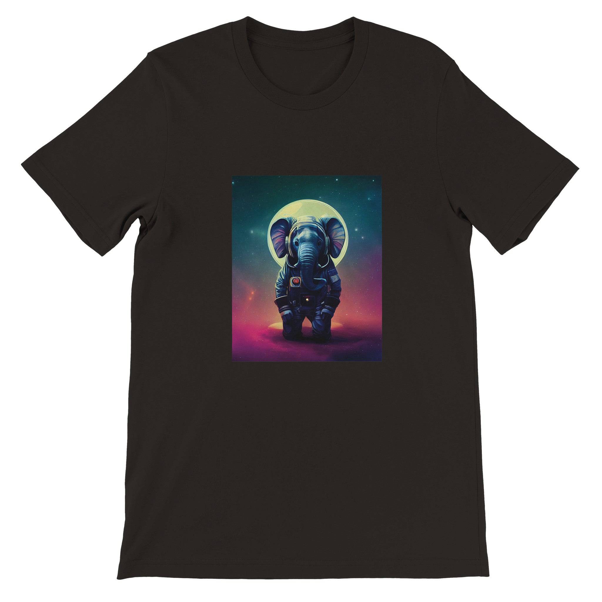 Budget Unisex Crewneck T-shirt/Astronaut-Elephant - Enet Images