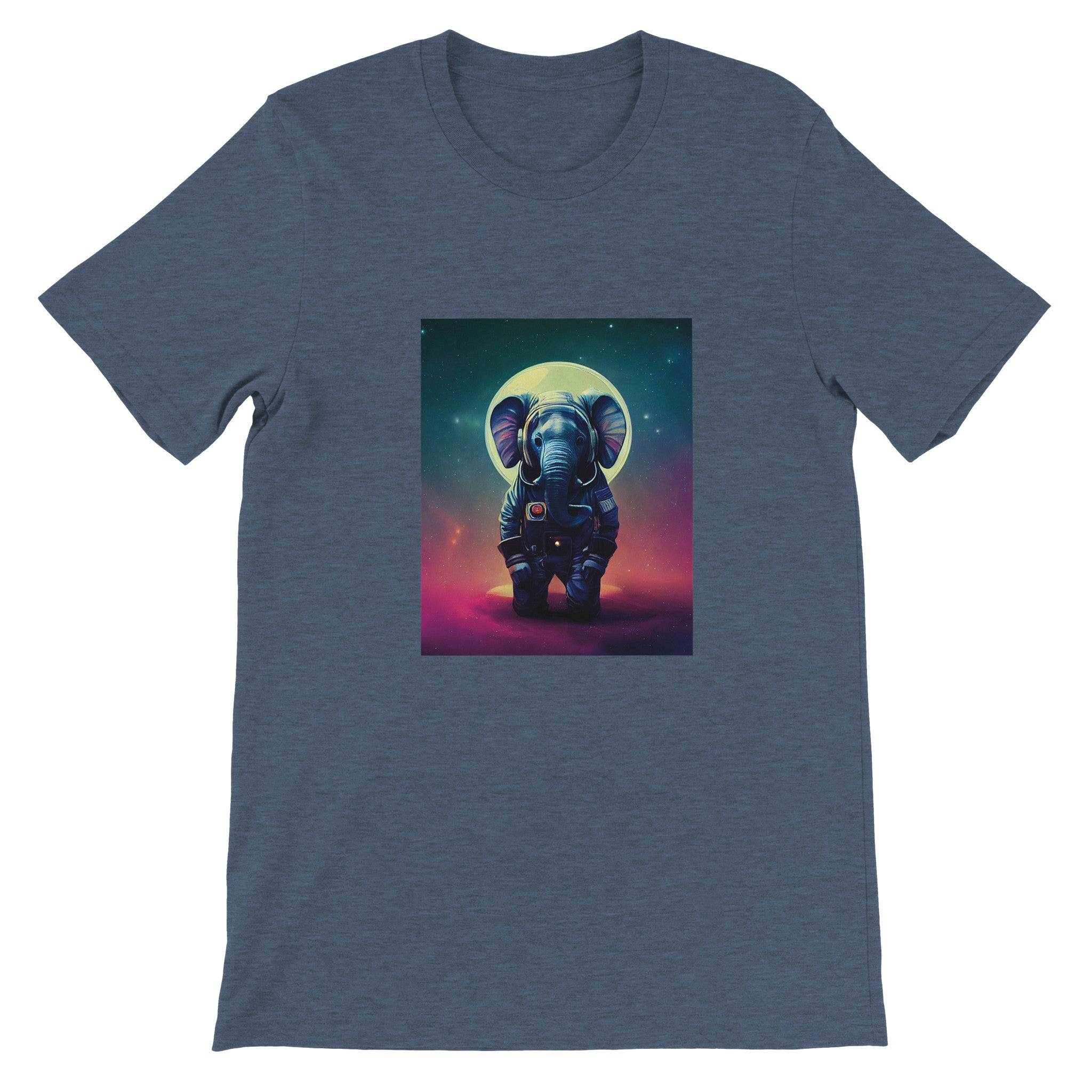 Budget Unisex Crewneck T-shirt/Astronaut-Elephant - Enet Images