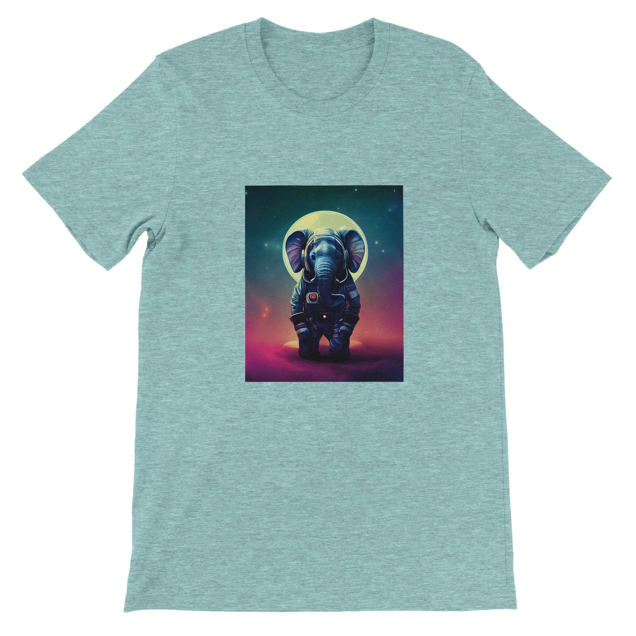 Budget Unisex Crewneck T-shirt/Astronaut-Elephant - Enet Images