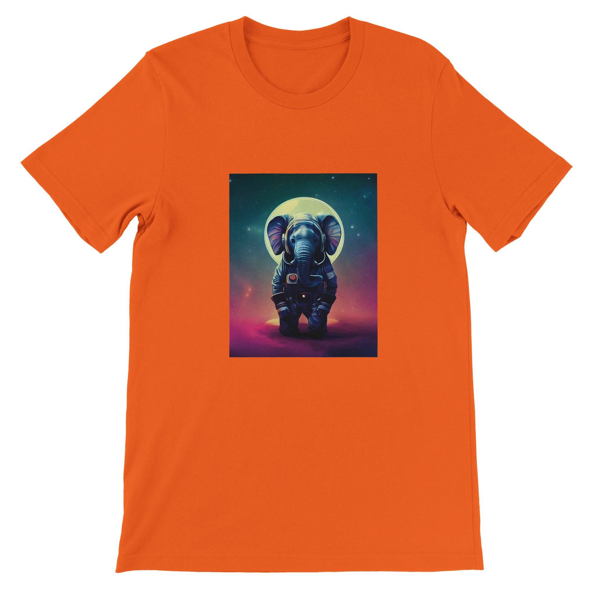 Budget Unisex Crewneck T-shirt/Astronaut-Elephant - Enet Images
