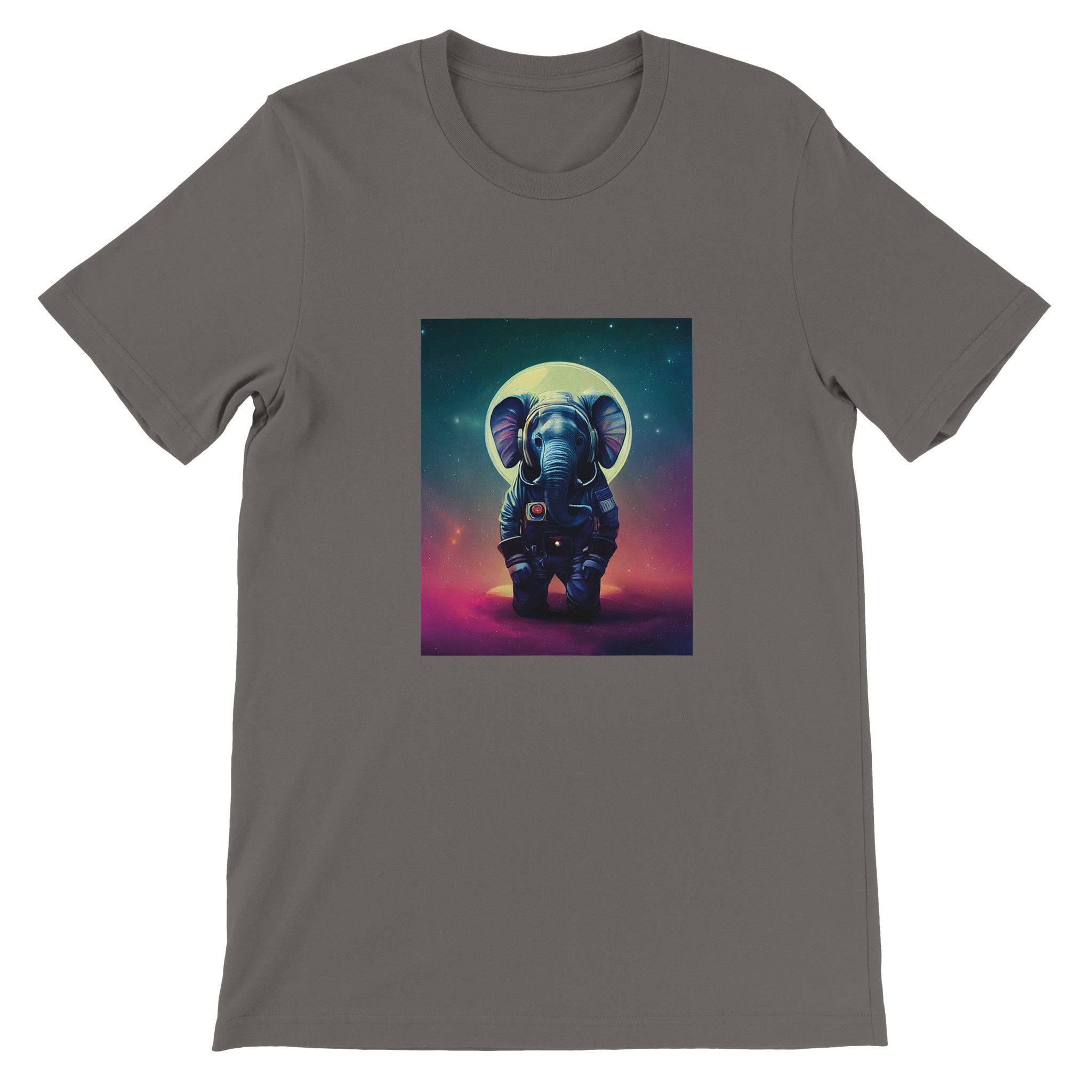 Budget Unisex Crewneck T-shirt/Astronaut-Elephant - Enet Images