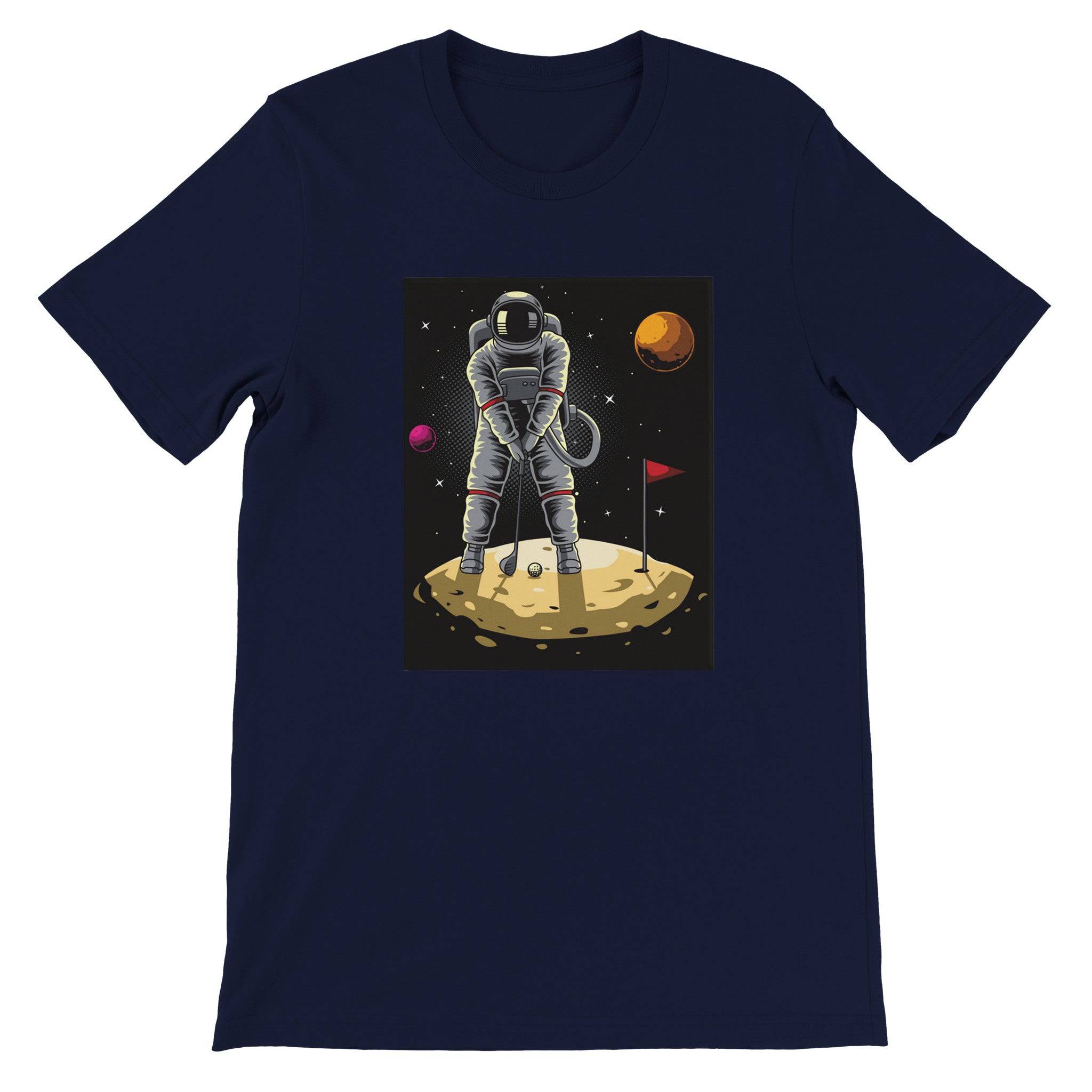 Budget Unisex Crewneck T-shirt/Astronaut-Golf - Enet Images