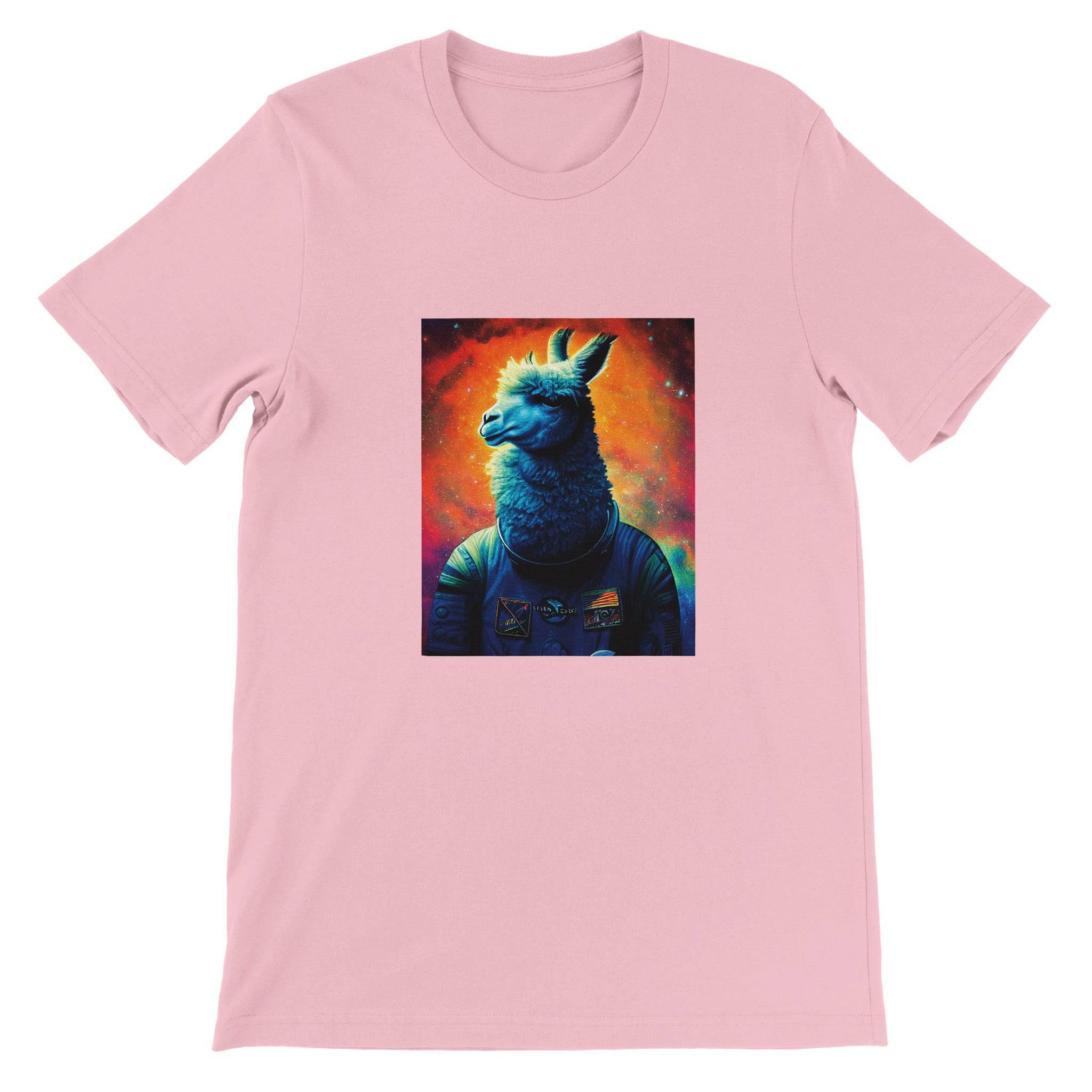 Budget Unisex Crewneck T-shirt/Astronaut-Lama - Enet Images