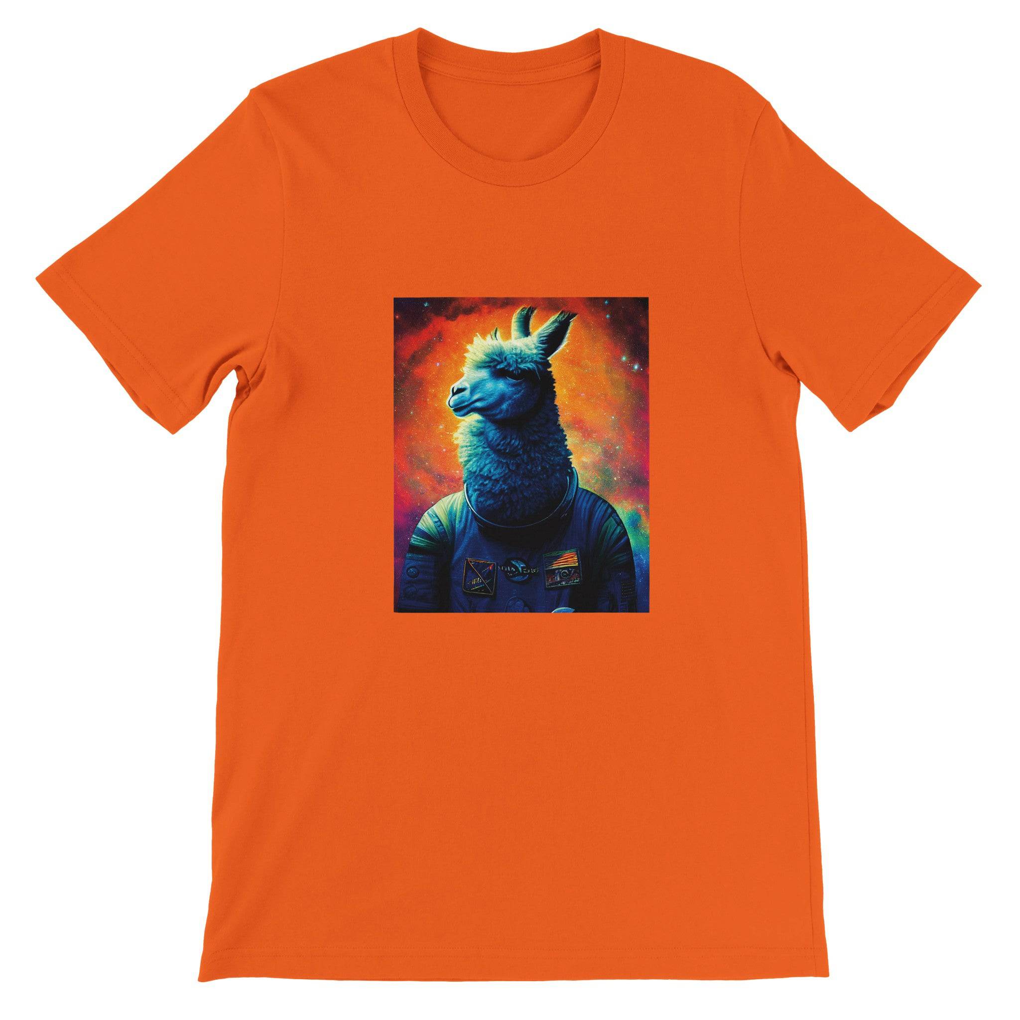 Budget Unisex Crewneck T-shirt/Astronaut-Lama - Enet Images