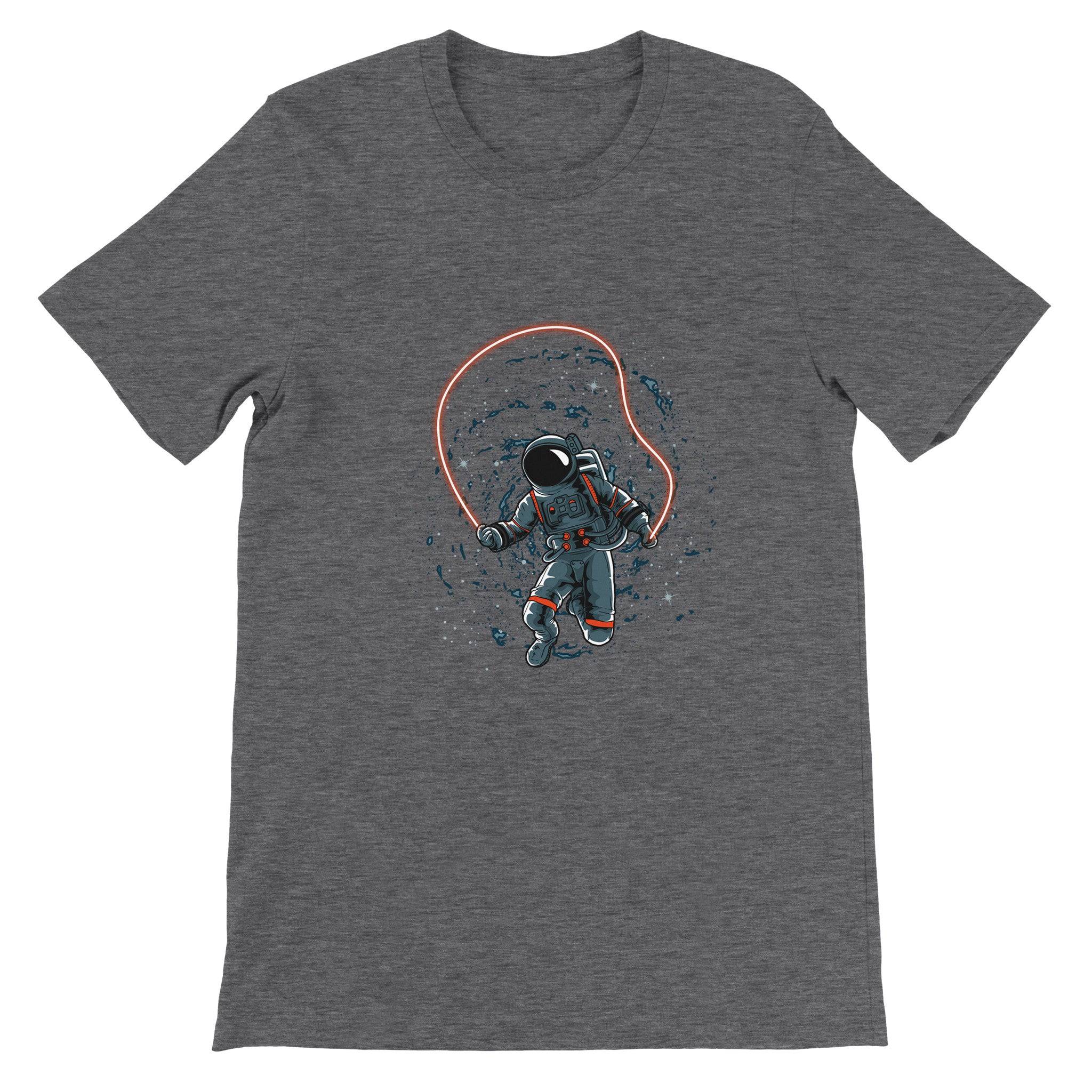 Budget Unisex Crewneck T-shirt/Astronaut-Playing - Enet Images