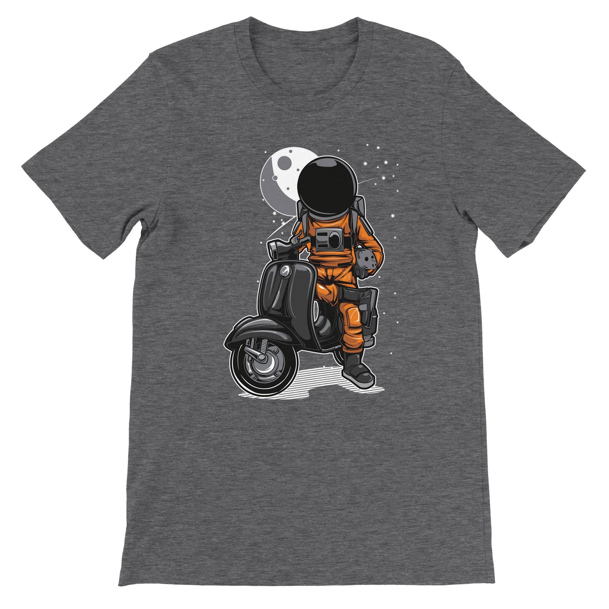 Budget Unisex Crewneck T-shirt/Astronaut-Scooter - Enet Images