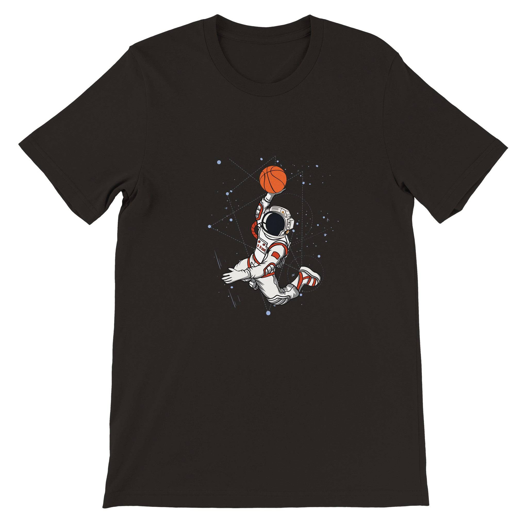 Budget Unisex Crewneck T-shirt/Astronaut-Slam-Dunk - Enet Images