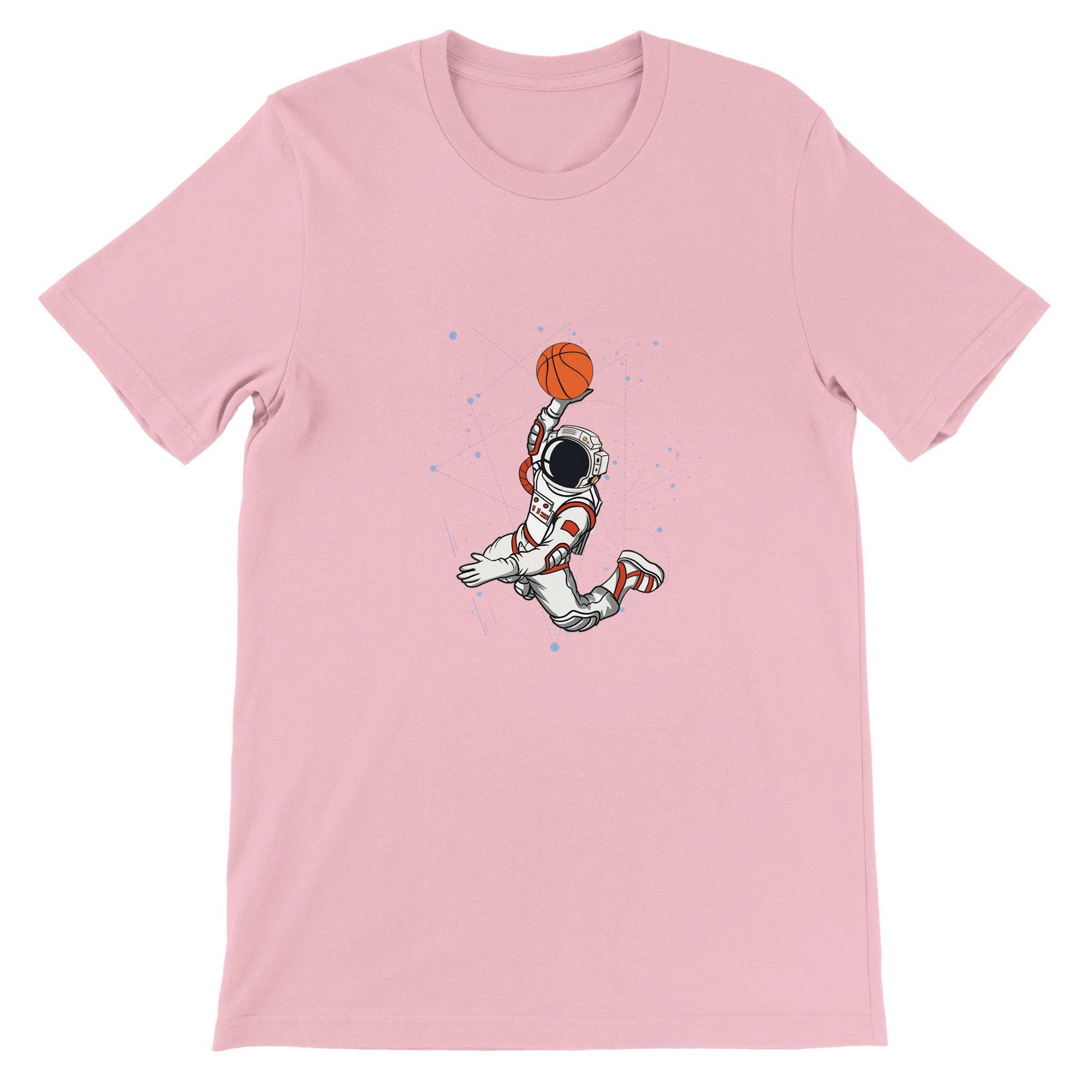 Budget Unisex Crewneck T-shirt/Astronaut-Slam-Dunk - Enet Images