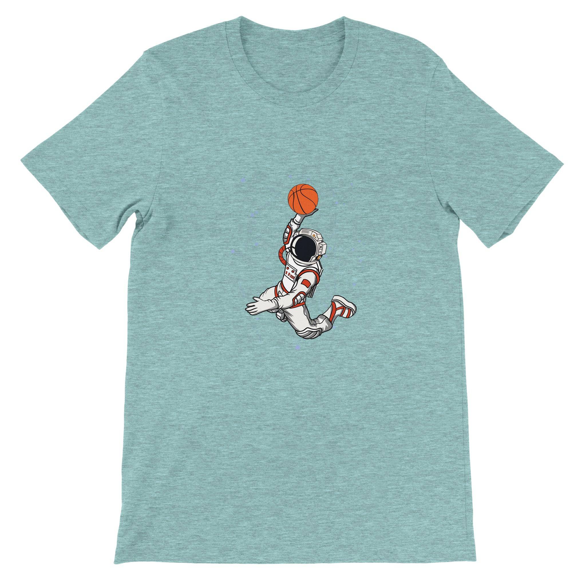 Budget Unisex Crewneck T-shirt/Astronaut-Slam-Dunk - Enet Images