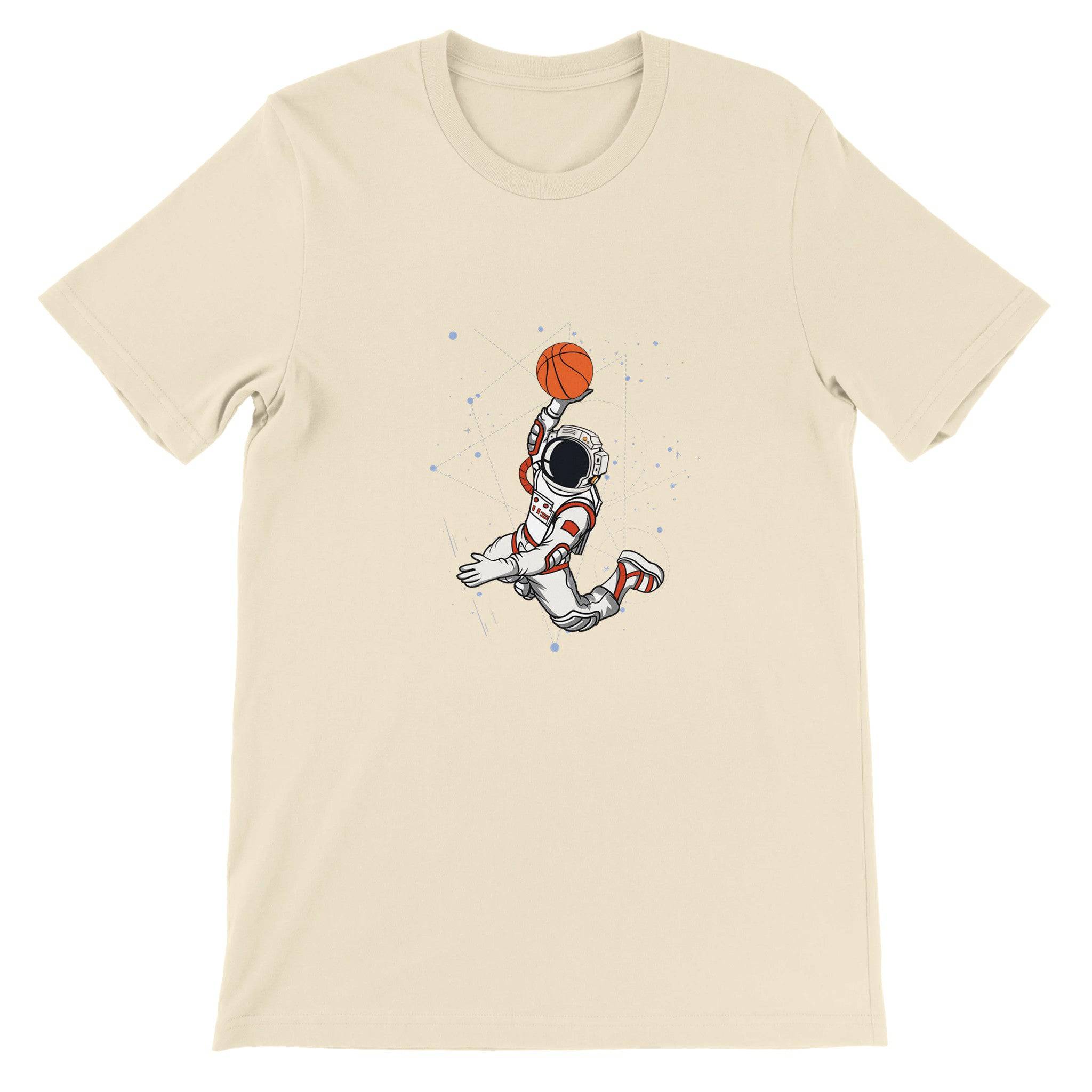 Budget Unisex Crewneck T-shirt/Astronaut-Slam-Dunk - Enet Images